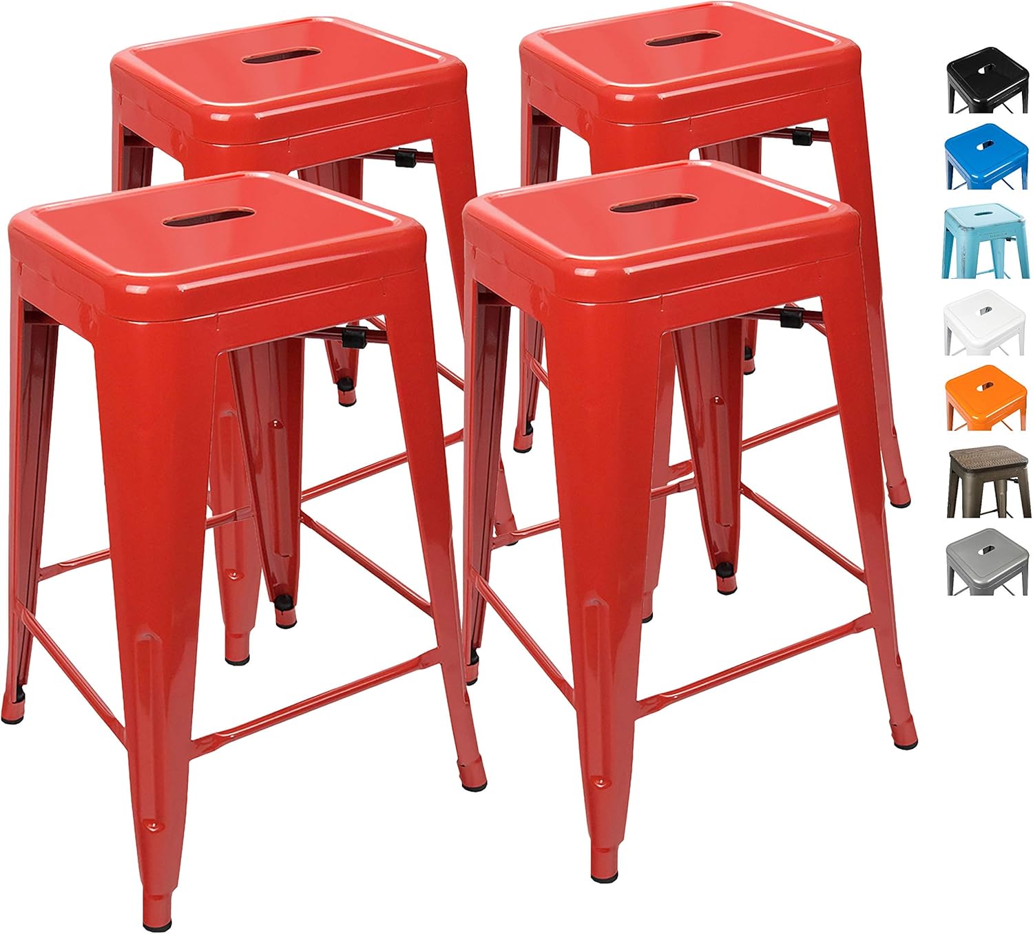 Amazoncom Urbanmod 24 Inch Bar Stools For Kitchen Counter Height