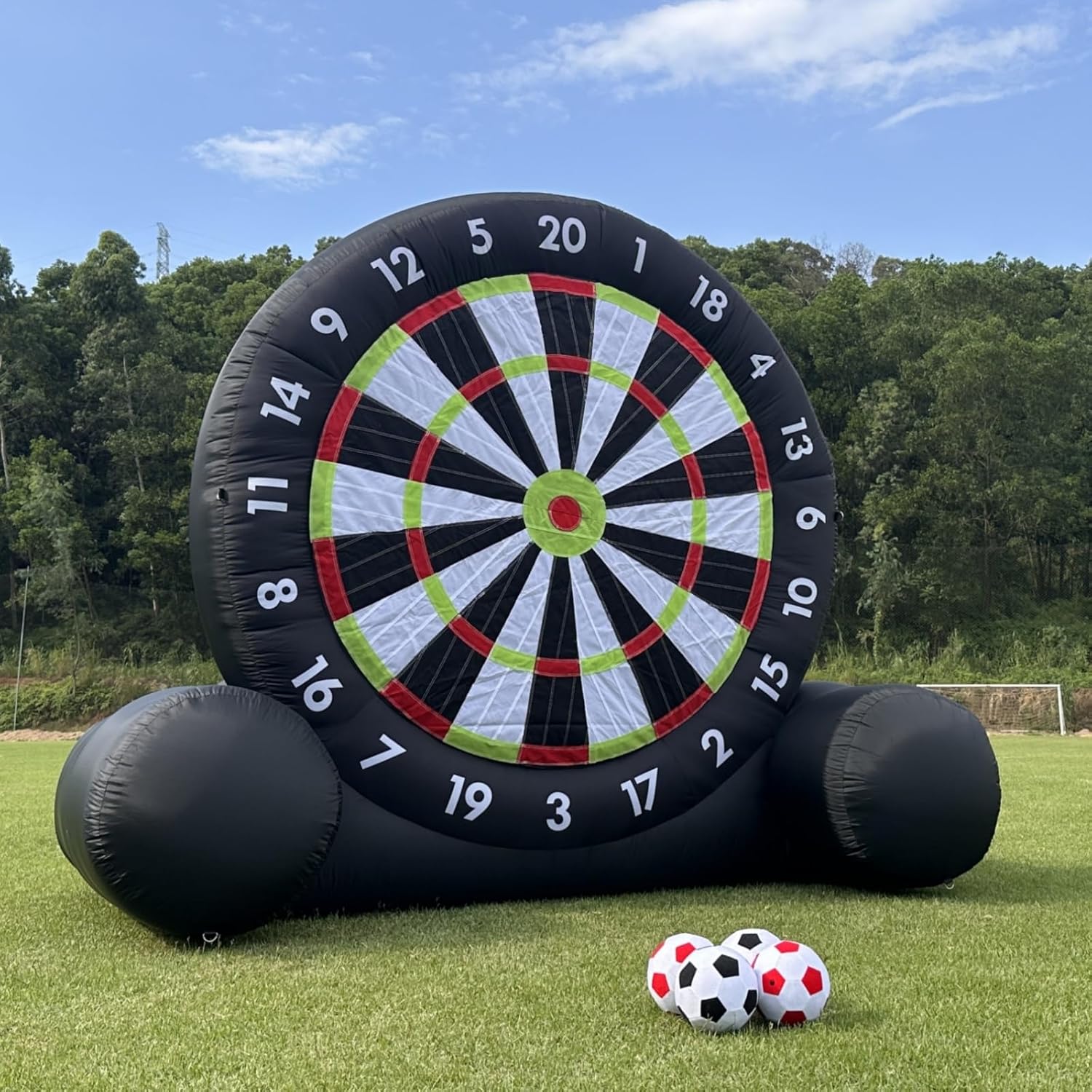 Outdoor Inflatable Soccer Darts Board Giant Soccer Darts with 8pcs