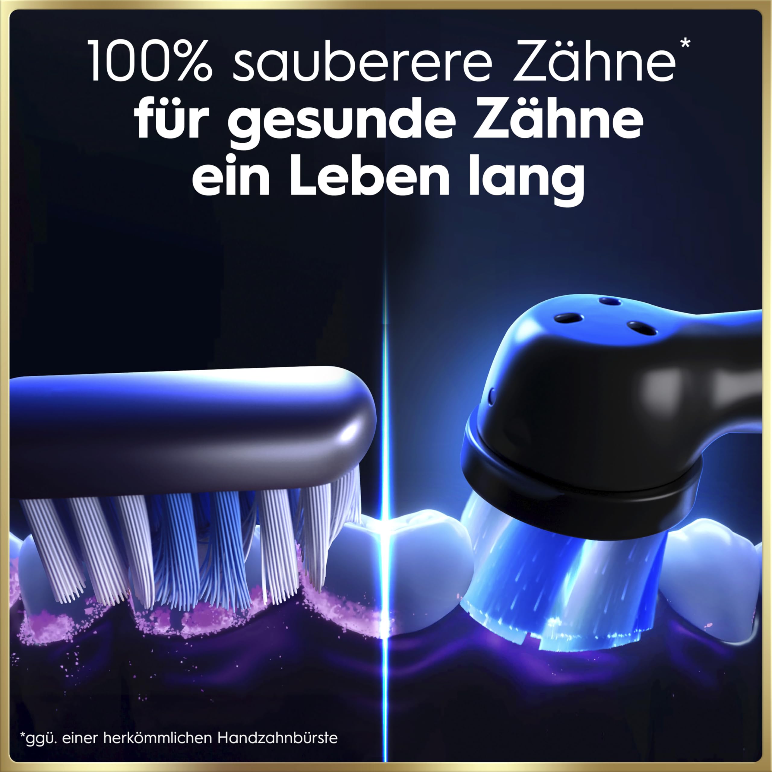 Oral-B iO Series 9 Elektrische Zahnbürste, Schwarz | Inkl. 3 Aufsteckbürsten, Lade-Reise-Etui, CHIP Testsieger (11/25), Electric Toothbrush mit 7 Modi für Zahnpflege