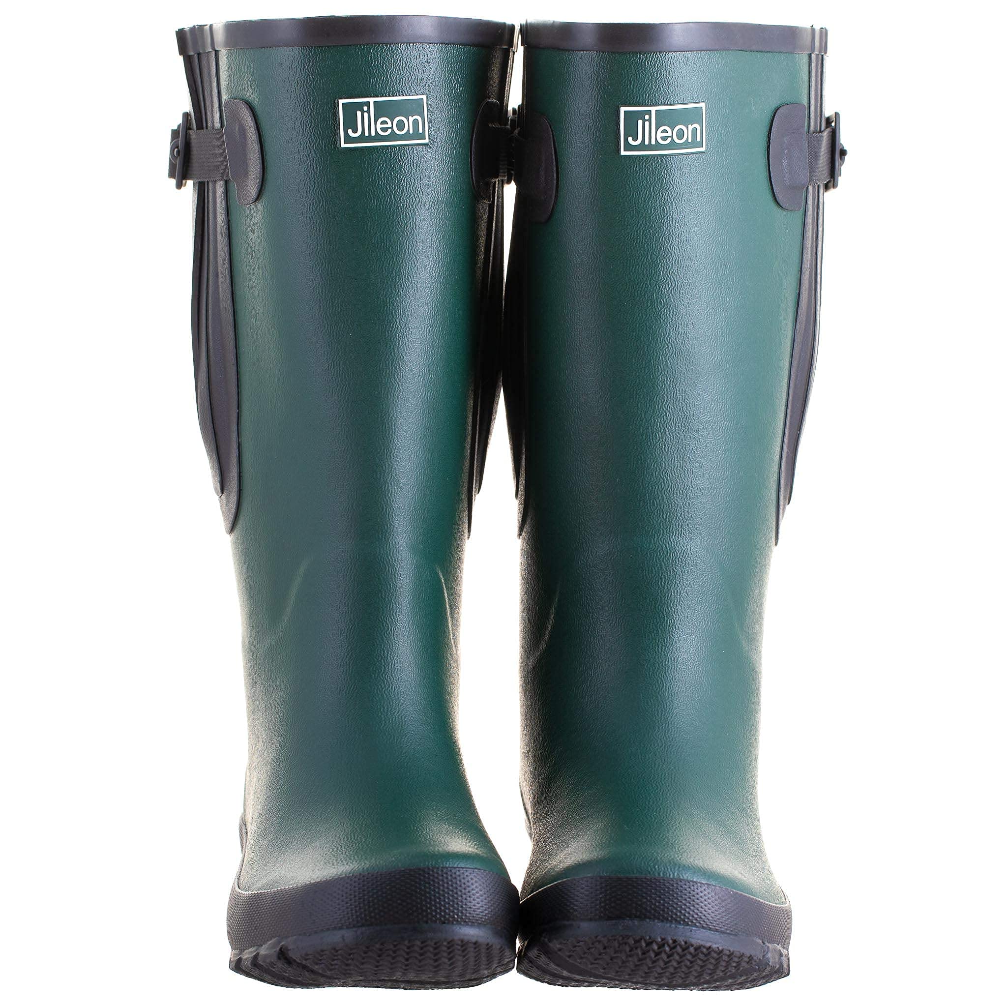 Jileon Extra Wide Calf Rain Boots - Ideal for Wide Feet, Ankles & Calves - Fit 16 to 23” Calves - Durable & Waterproof