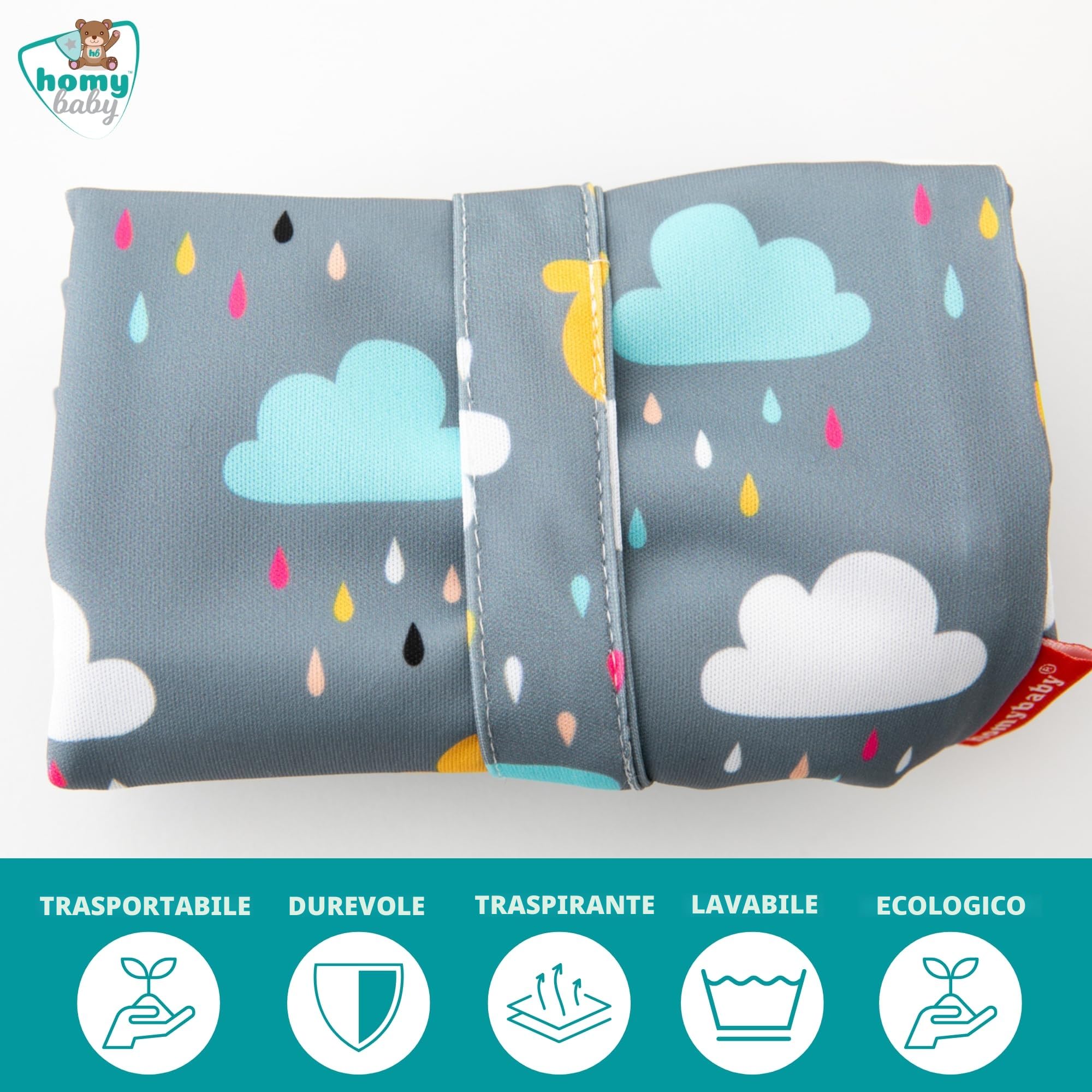 HOMYBABY Wet bag pannolini lavabili impermeabile borsetta ecologica porta costume bagnato