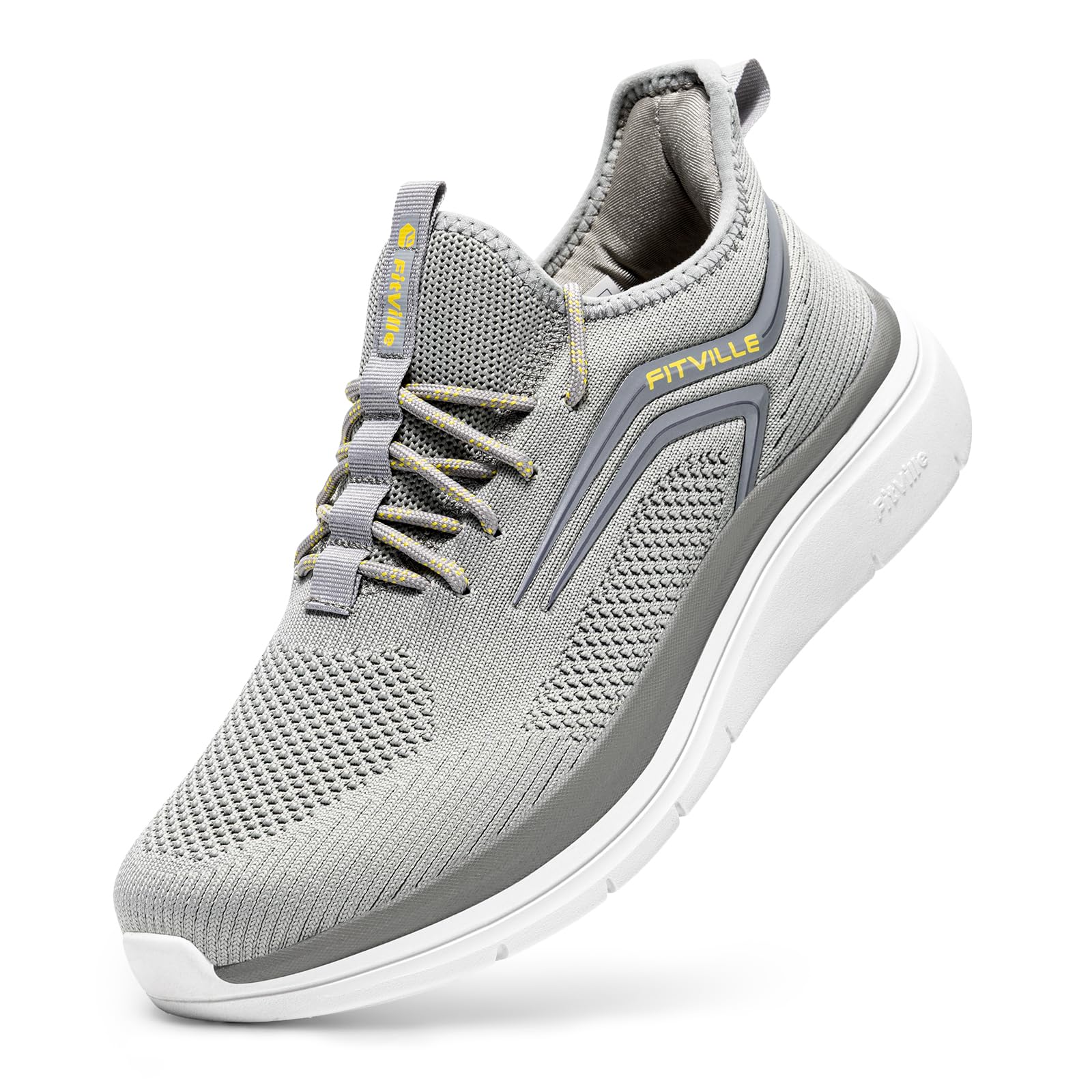 FitVille Scarpe da Corsa con Piedi Larghi Uomo Sneakers Extra Large Scarpe Ginnastica Leggero per Correre Jogging