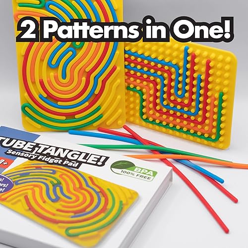 Miniatura 3 de Fidget Pad - Tablero de actividades sensoriales los mejores juguetes silenciosos para inquietos. Juguetes sensoriales silenciosos para niños con