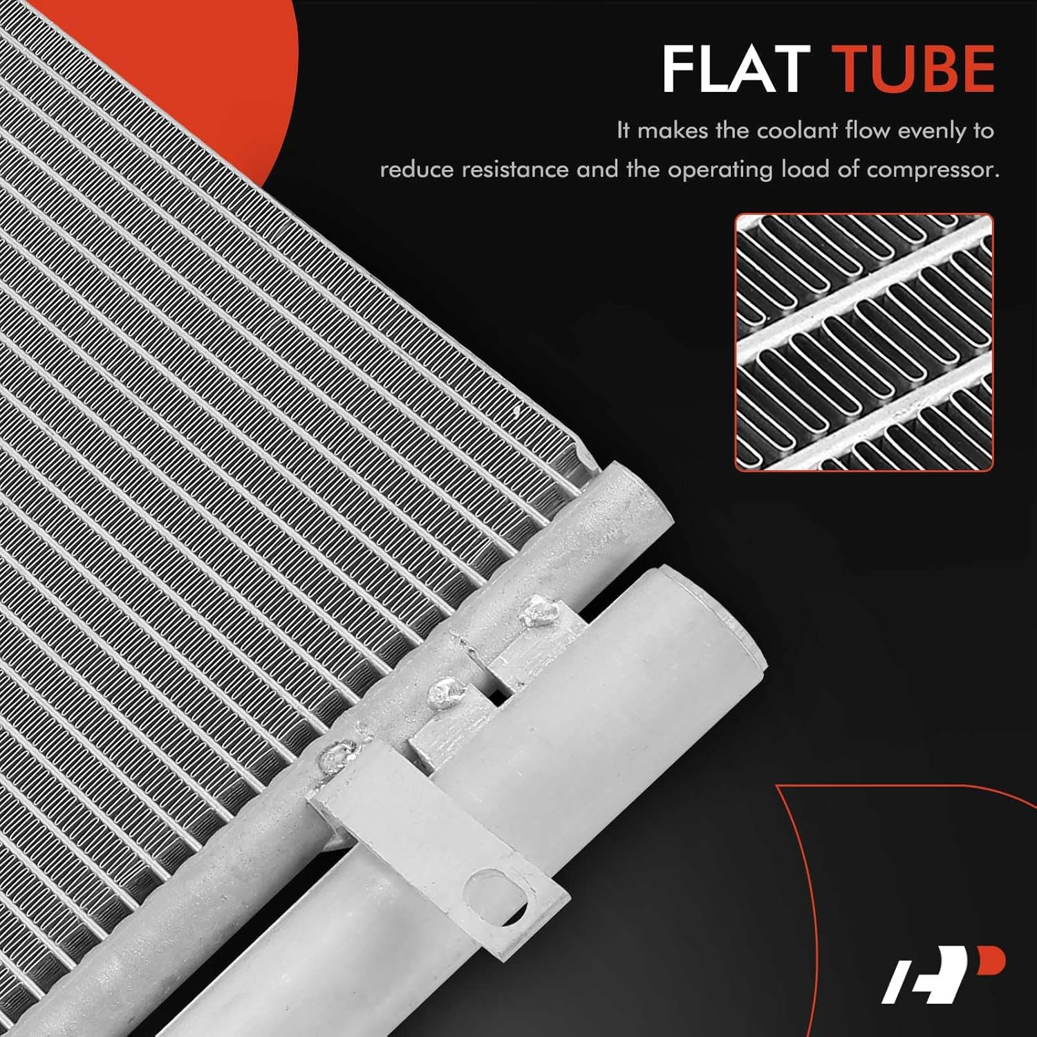 A-Premium Air Conditioning A/C Condenser Compatible with Hyundai Elantra 2001-2006, Tiburon 2003-2008, 2.0L 2.7L