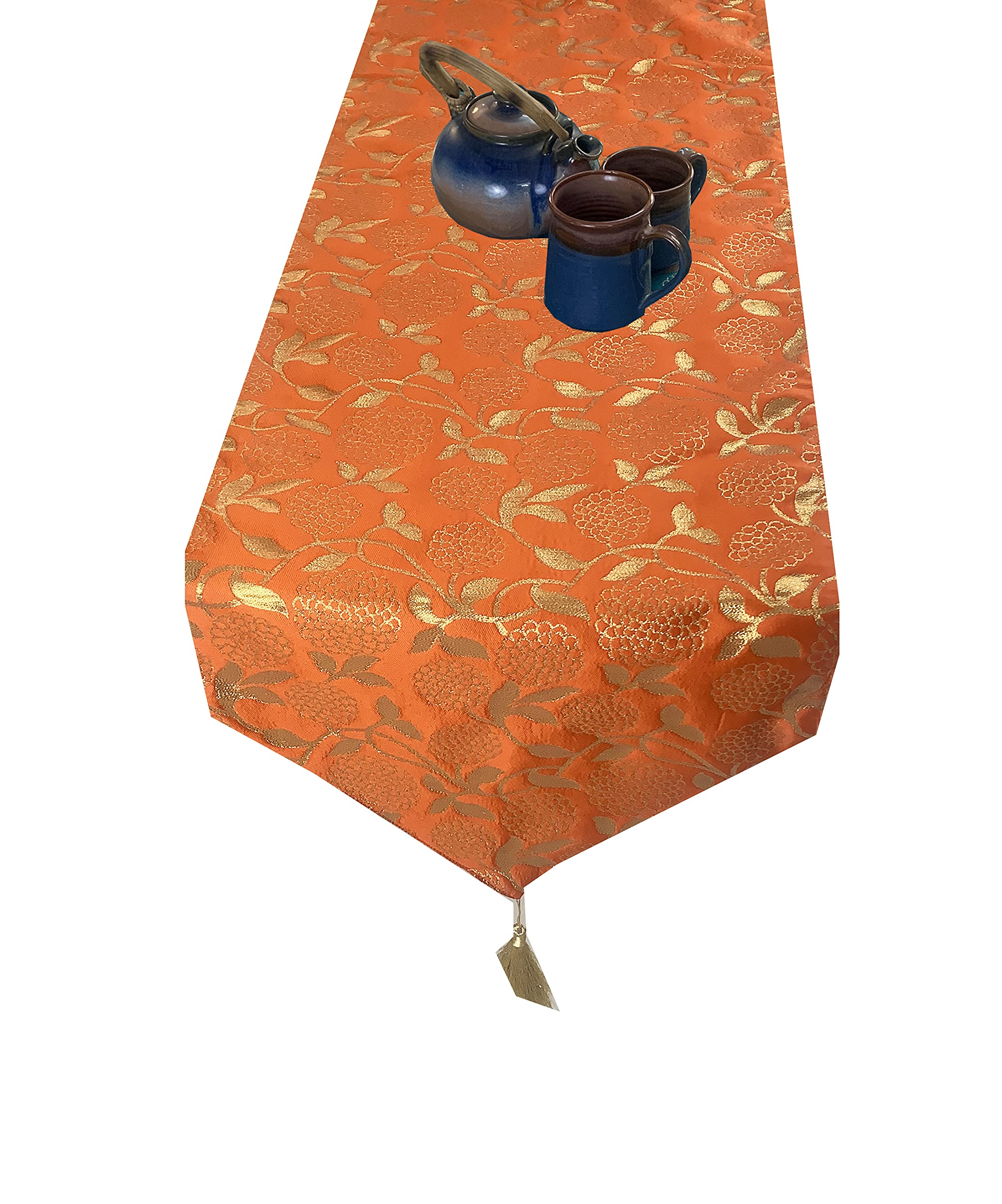 Pink Parrot Silk Table Runner - 12x70 Inch -17