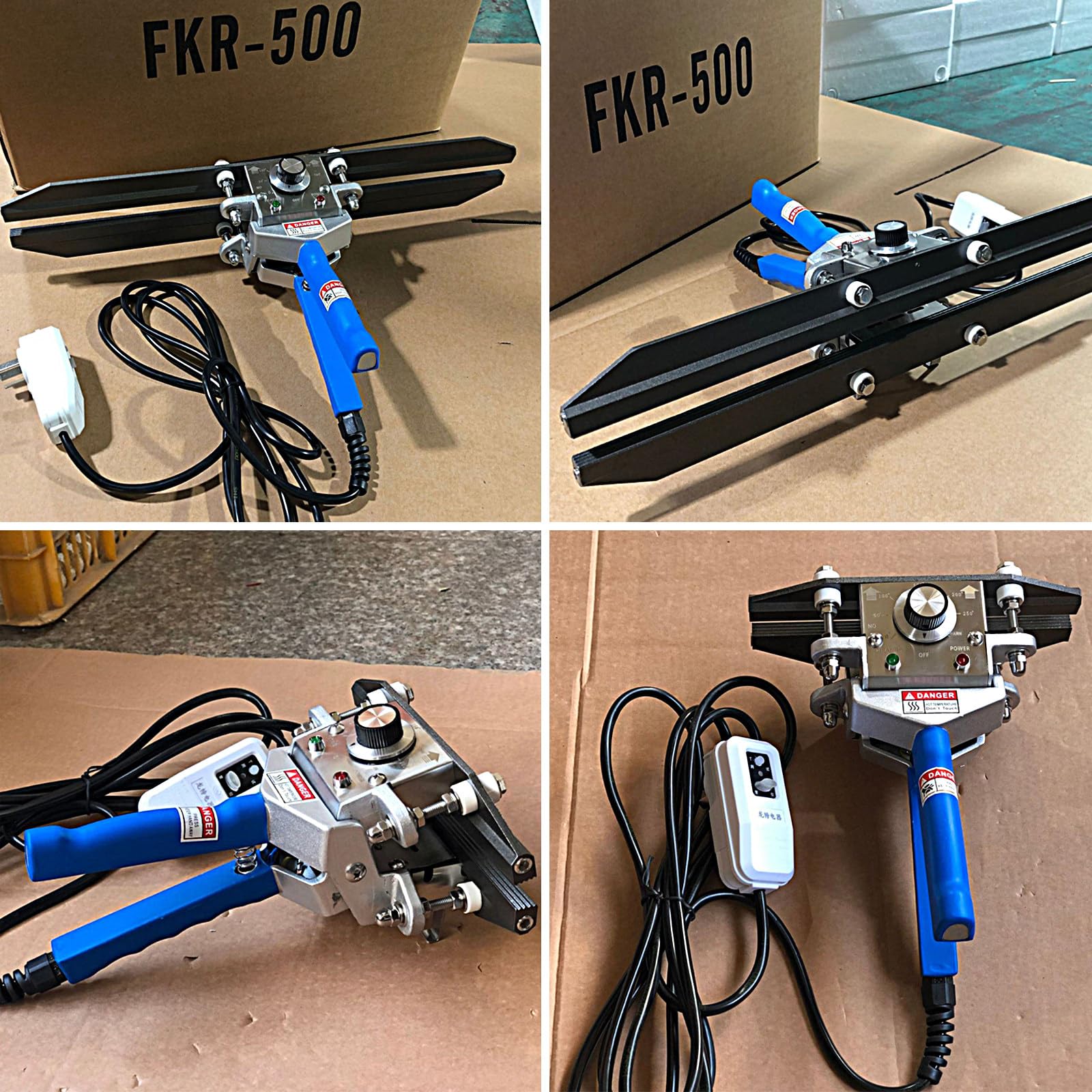 Sellador TéRmico De Mano, Sellador De Bolsas De PláStico De 200/300/400/500/600 Mm, Sellador Por Impulso, MáQuina Envasadora De Bolsas Con Sellador Al VacíO, Para Bolsas,Blue60cm