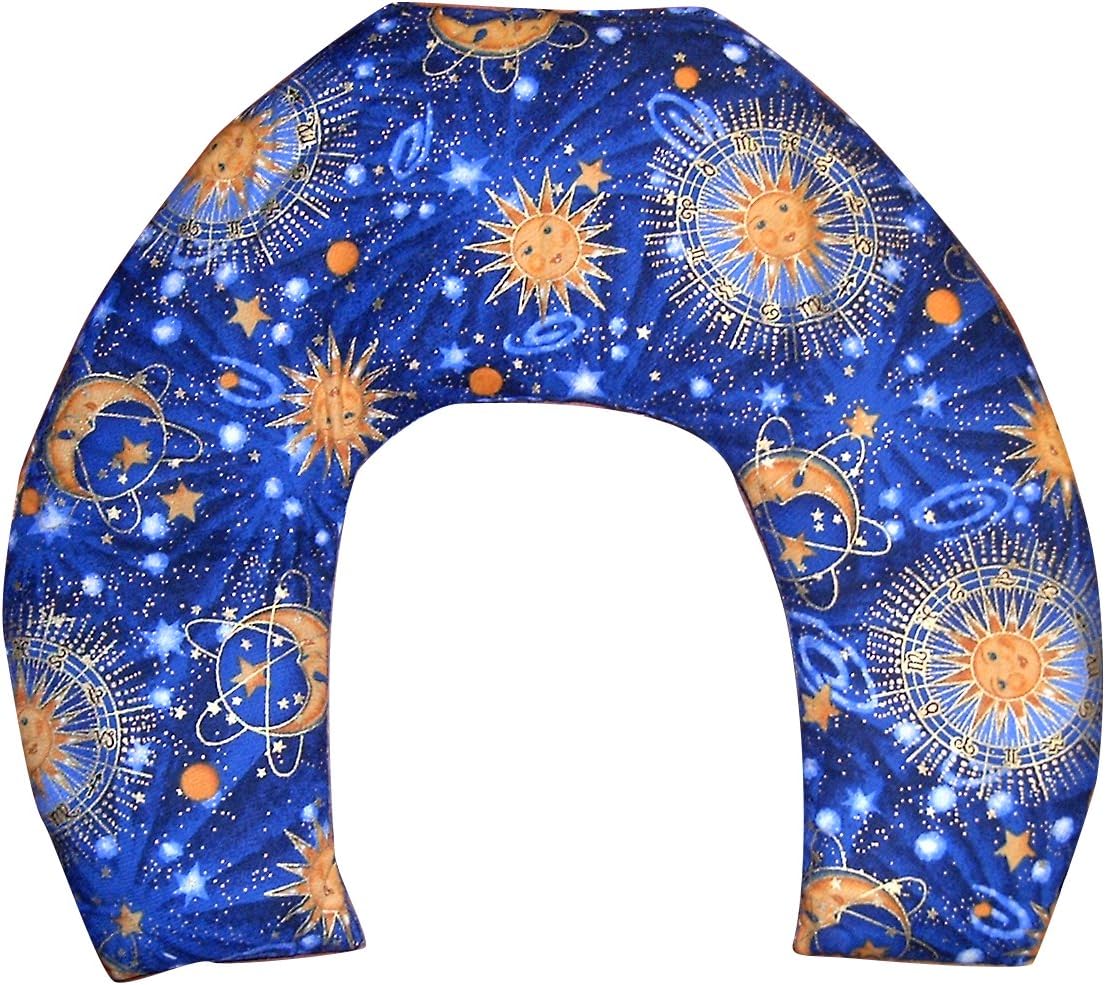 Nature's Approach Aromatherapy Neck Wrap | Hot or Cold Therapy with a Soothing Blend of 12 Natural Herbs | Microwave and Freezer Safe | Celestial Indigo