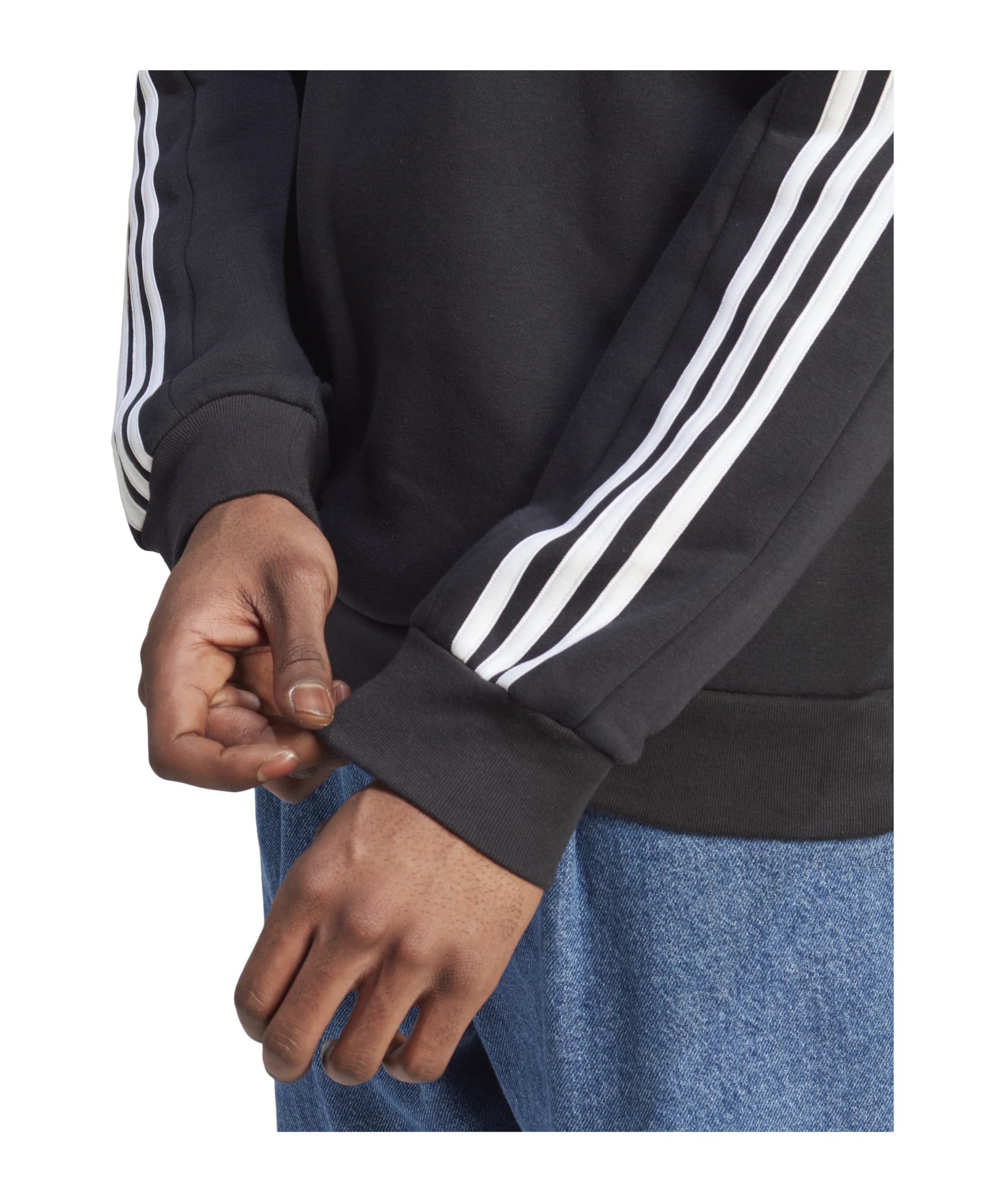 Adidas Herren Essentials French Terry 3-Stripes Sweatshirt (1er Pack)