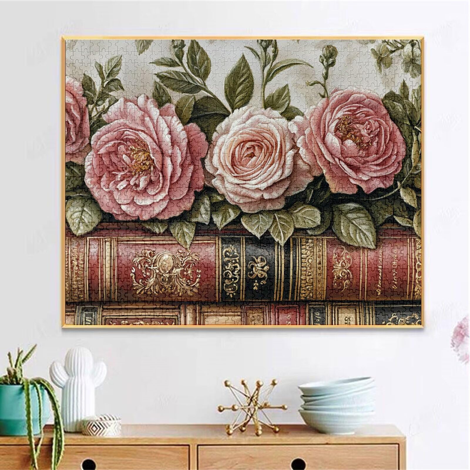 Puzzle 5000 Pezzi, 3 4 5 Anni Puzzle Rosa 6 7 8 Anni Giochi Educativi Sostenibili Con Motivi Per Adulti Da Gioco in Legno Di Alta Qualità Jigsaw Libro per Gioco Familiare, 2026 Regalo Natale H-5471