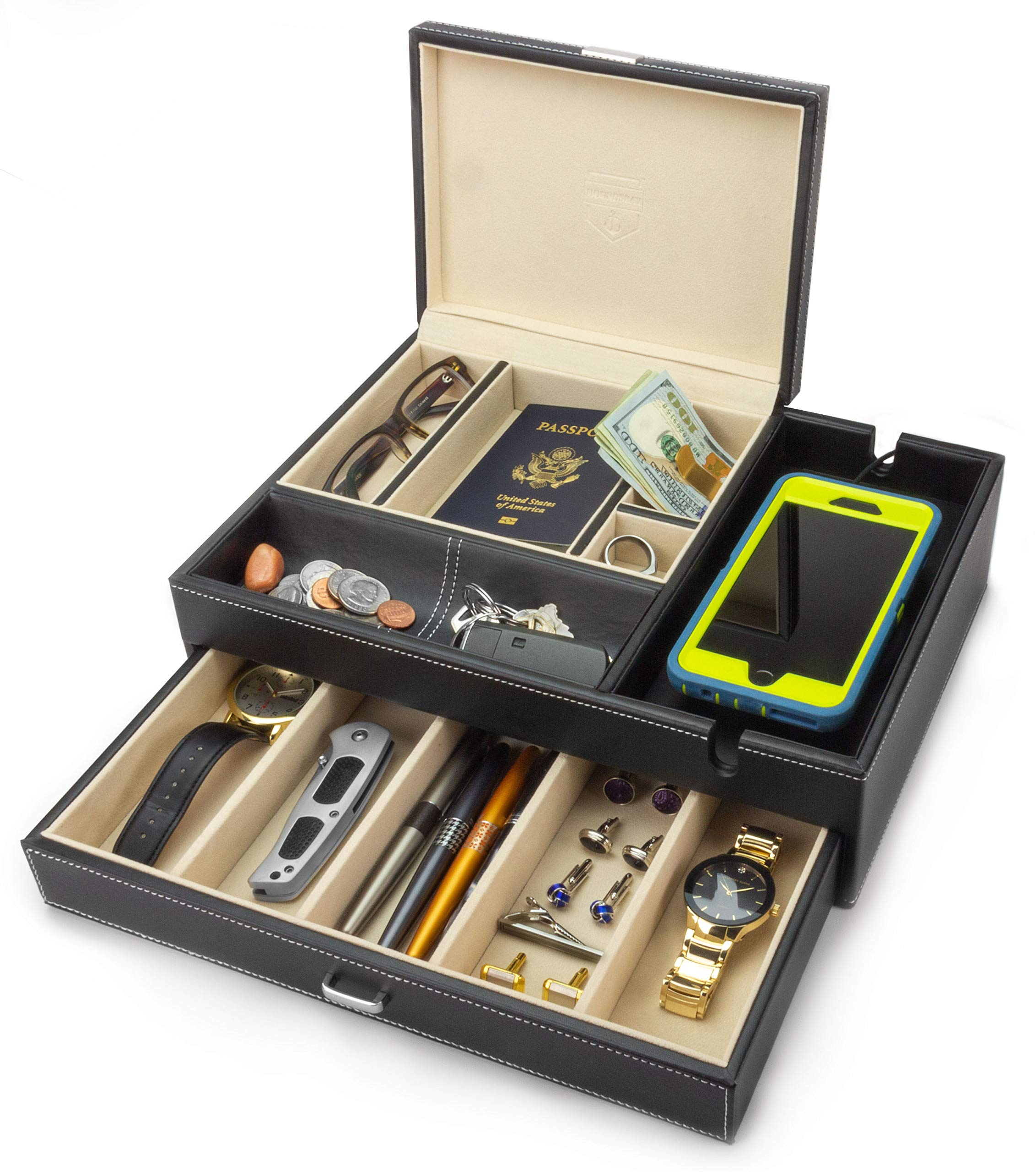 シーリングライト HOUNDSBAY Captain Dresser ＆ Nightstand Valet Organizer Storage