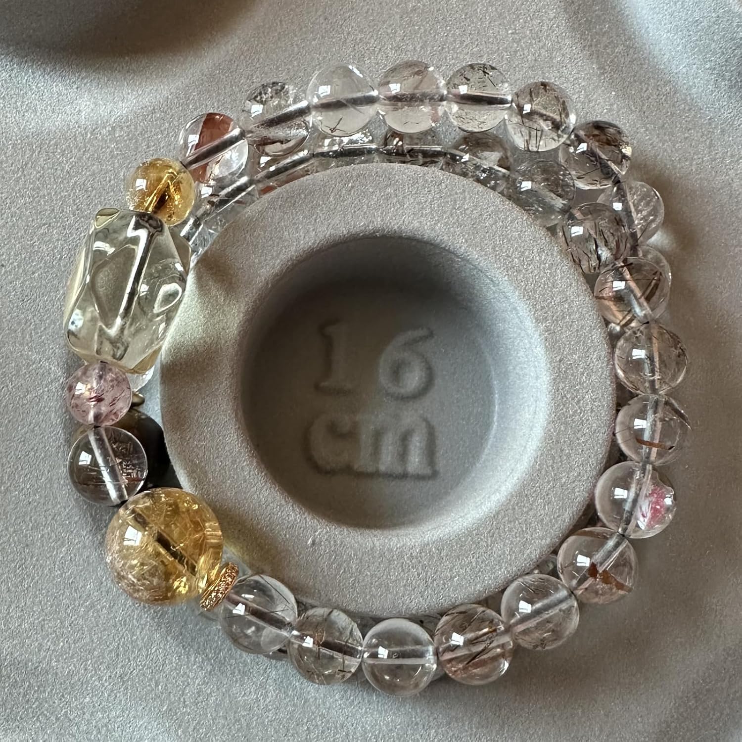 Multi-Wrap Stretch Bracelet for Women - Long Elastic Crystal Bracelet, Adjustable Layered Healing Energy Jewelry Gift