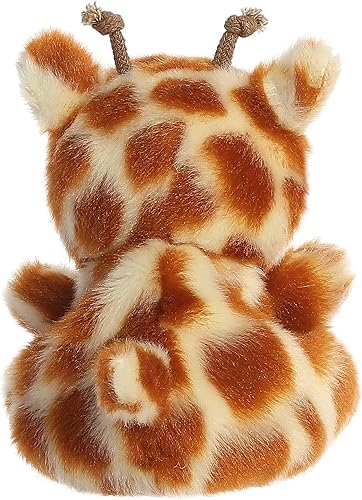 Miniatura 6 de Aurora Adorable Palm Pals Safara Giraffe Animal de peluche, diversión de bolsillo, juego sobre la marcha, marrón, 5 pulgadas