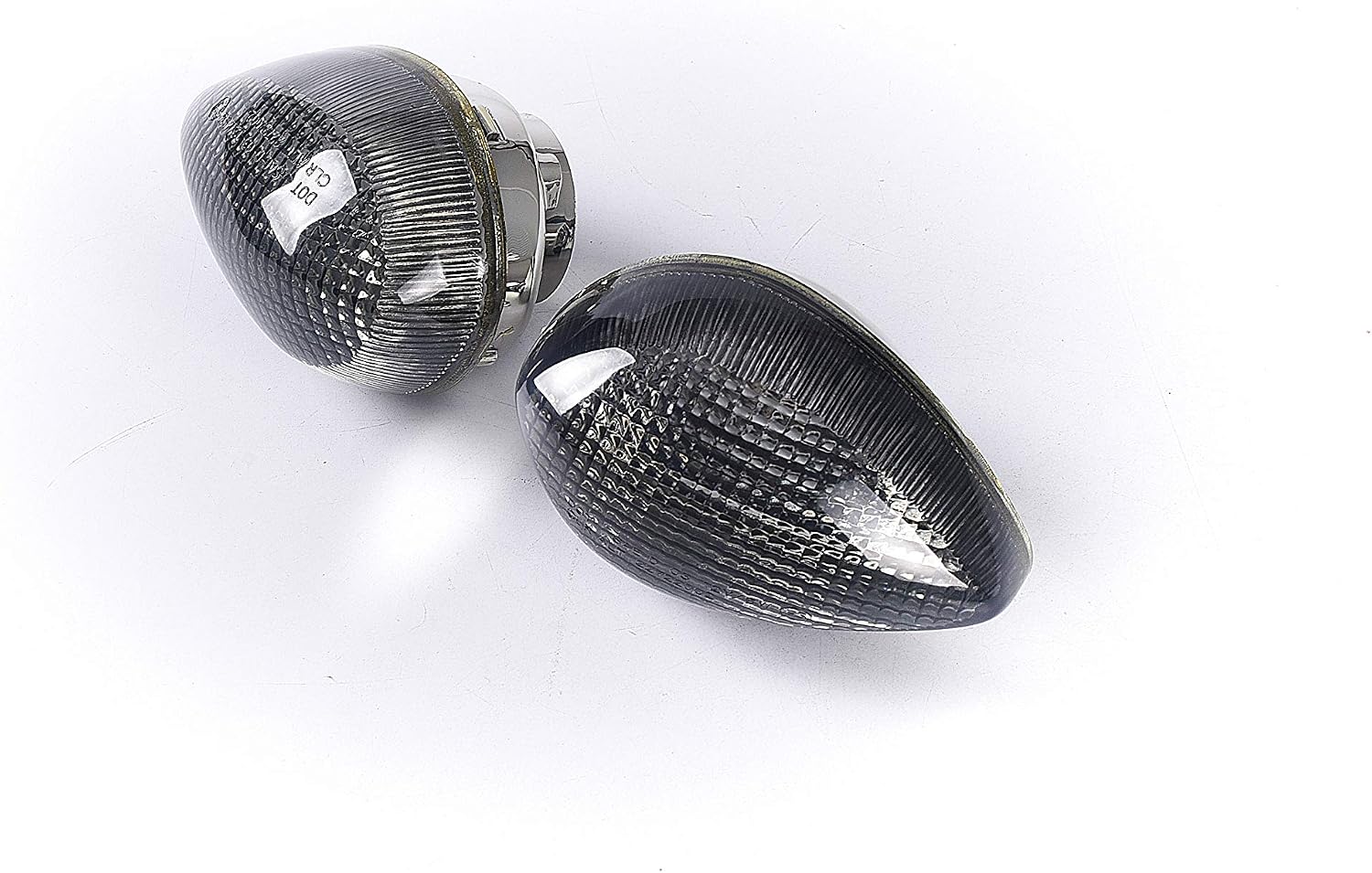 TOPZONE Fit Ya-maha FZ6/FZ6R; FZ8-N/FZ8-S; FZ1/FZ1-S; FZ07; FZ09; YZF-R3; YZF-R6; Flasher light Lens, Turn Signal Blibker Idicator Lens (Smoke)