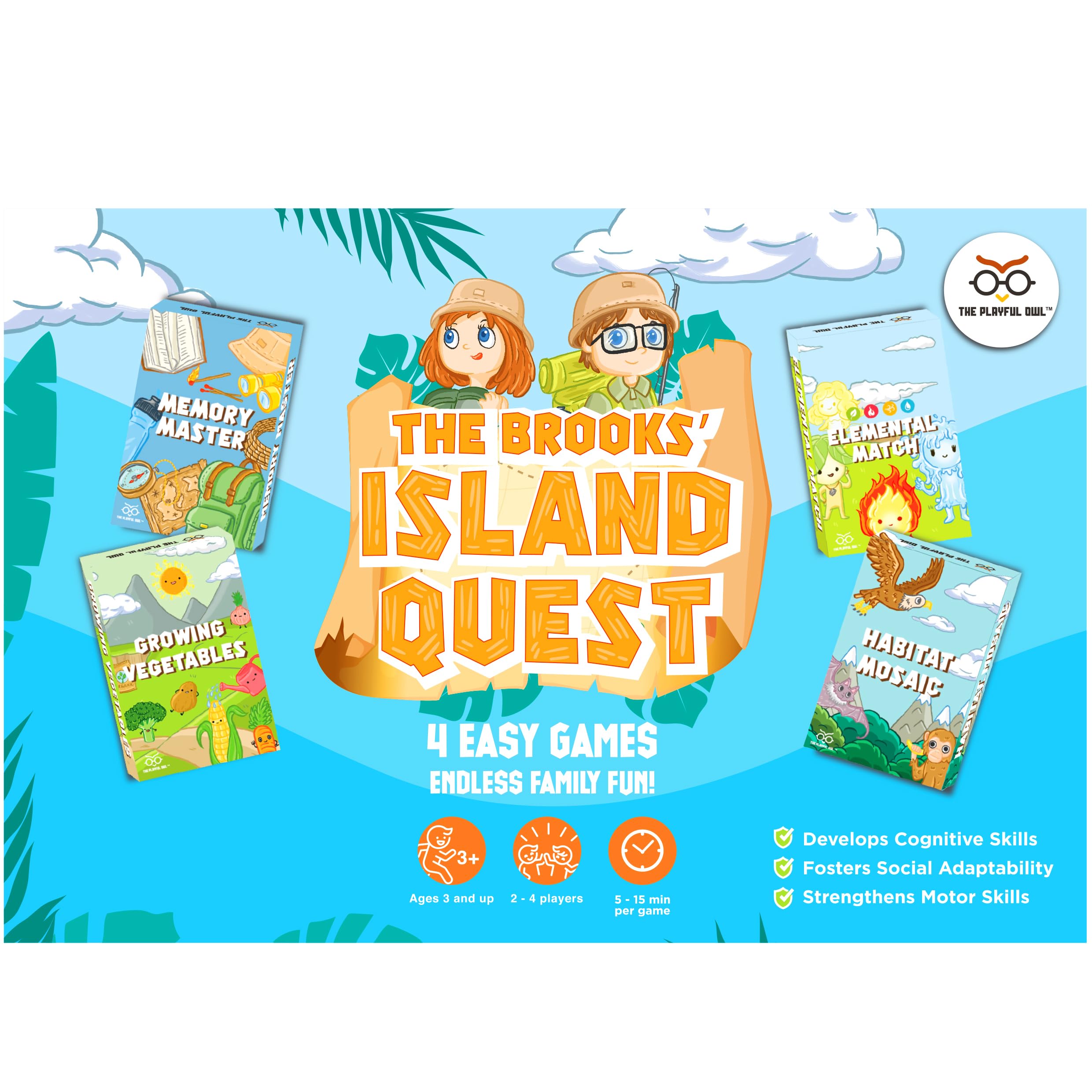 Fun Card Games and Educational Games for Kids 6-8 – Memory Games for Toddlers 2-4 Years & Reinvented Crazy Eights: Perfect for Travel, Stocking