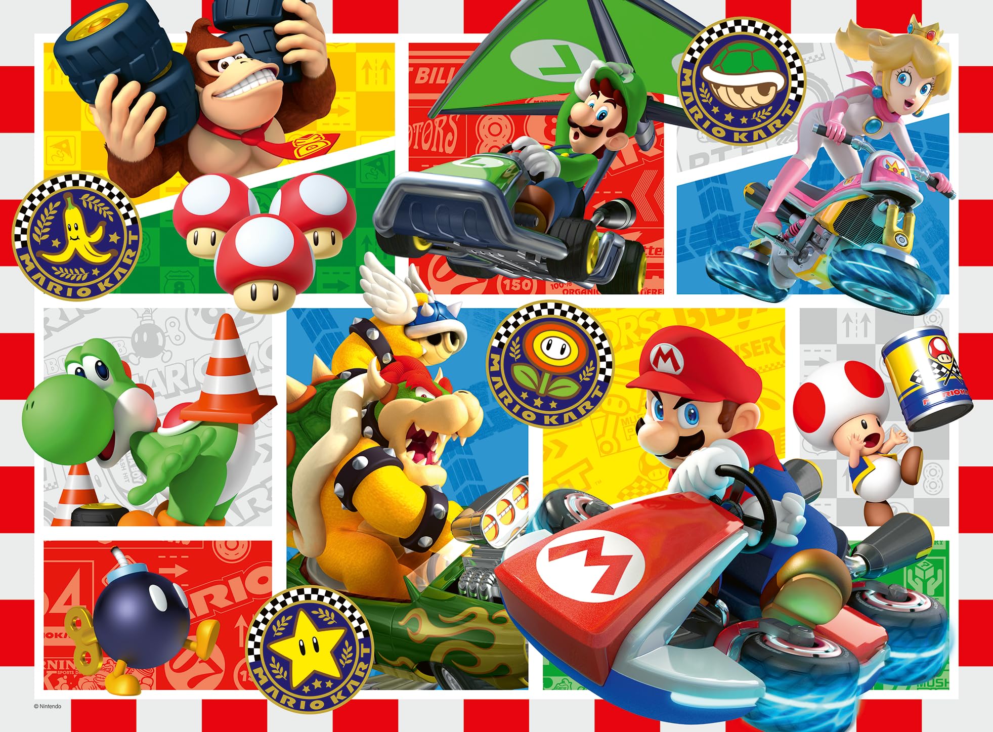 Ravensburger Super Mario Kart 150 Piece Jigsaw Puzzle for Kids Age 7 Years Up, Super Mario 150 Xxl, 49 x 36 cm