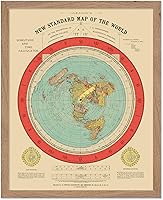Vista 39 de Poster Master Póster de mapa vintage – Impresión artística de pared sin marco de 8 x 10 pulgadas – Nuevo mapa del mundo – mapa de Gleason de tierra