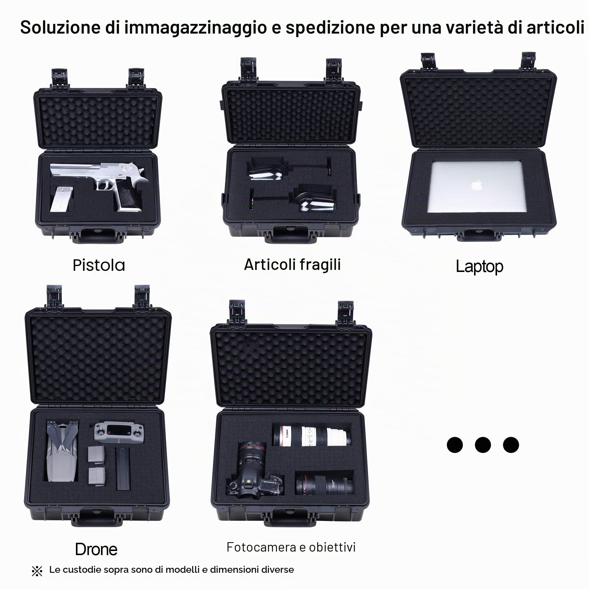 Custodia rigida impermeabile