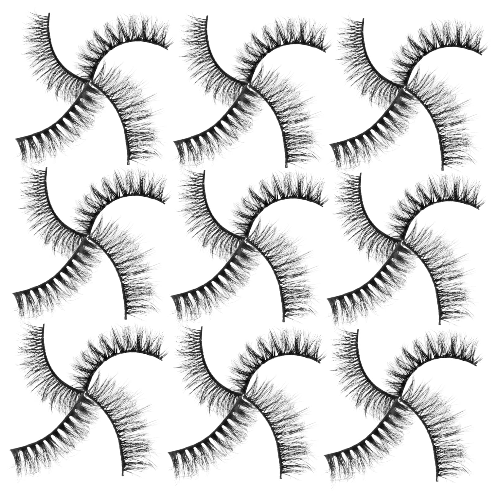 FRCOLOR 4 Juegos De Extensiones De Pestañas Postizas Para Niñas Fáciles De Aplicar Para Un Look Diario Y Nocturno 20 Pares X 4