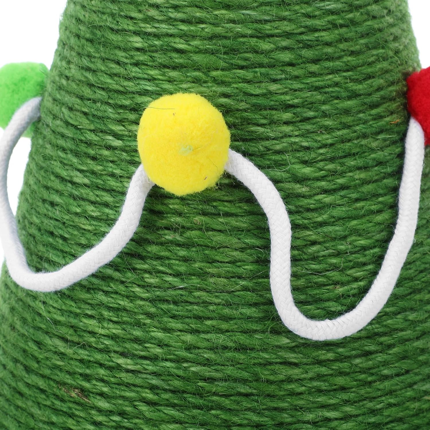 PRETYZOOM Christmas Tree Cat Scratching Post with Sisal and Hanging Ball 20.83" Medium Vertical Cat Claw Scratcher and Kittens
