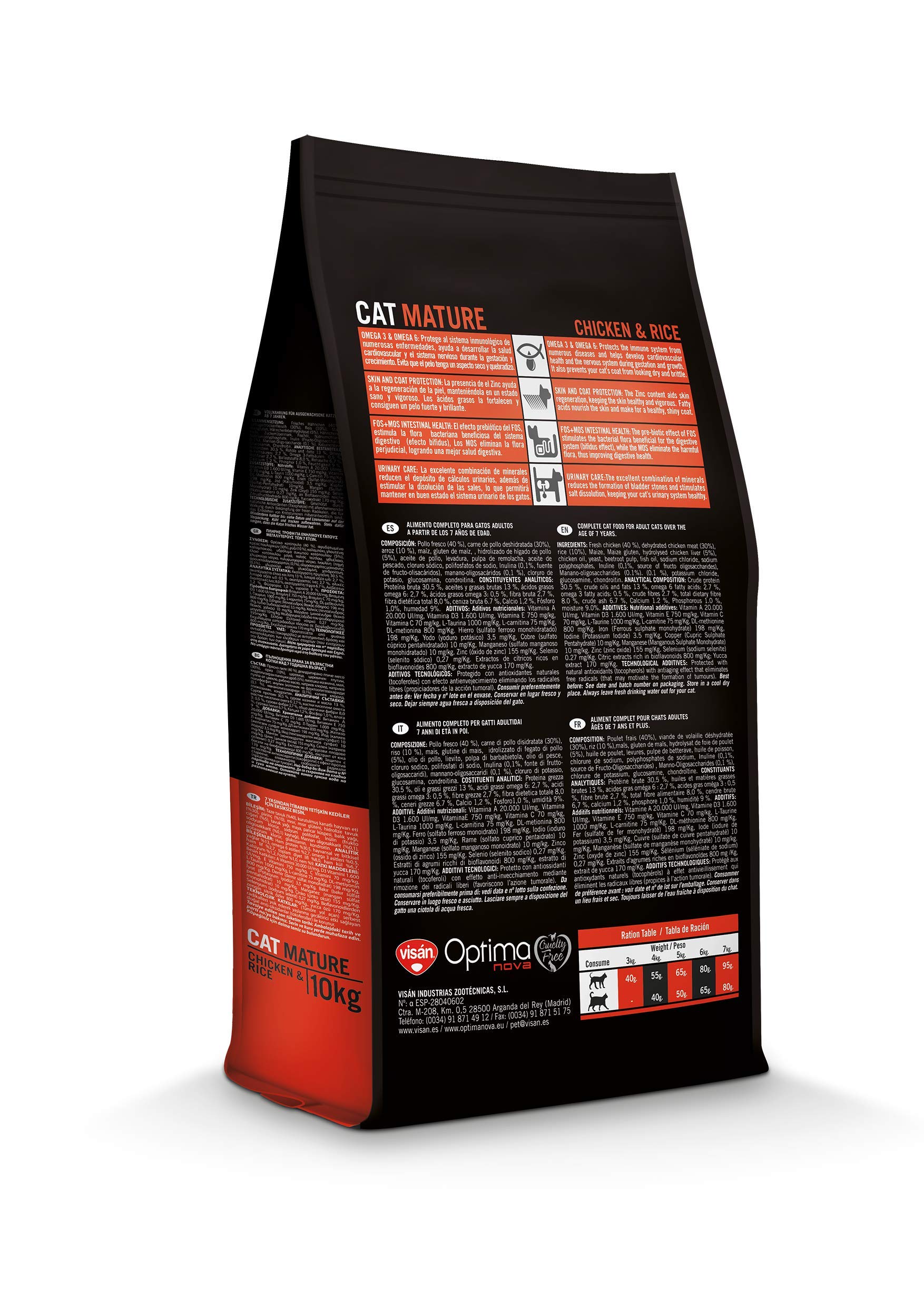 Optima nova Cat Adult Mature Chicken & Rice 8000 g
