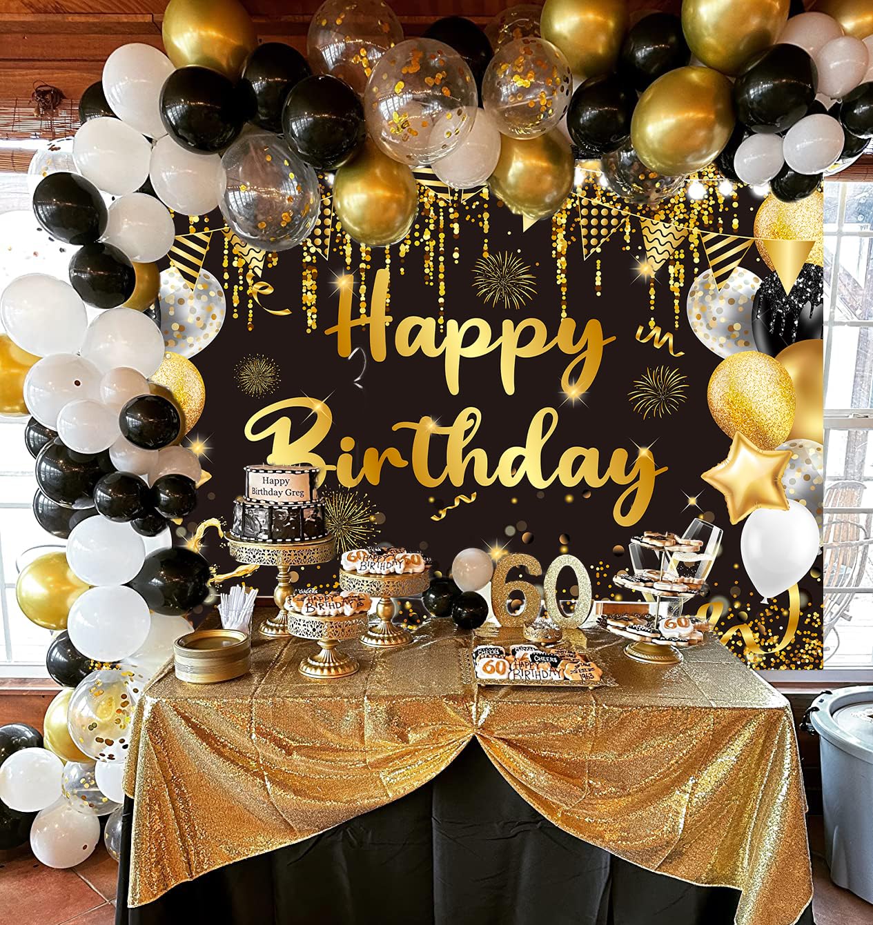 2.1x1.5m Toile de Fond Anniversaire Ballon Noir pailleté Or Happy Birthday Sign Poster Fond Photographique Kids Men Women Birthday Party Cake Table Decorations Banner Photo Booth Props 2.1x1.5m Toile de Fond Anniversaire Ballon Noir pailleté Or Happy Birthday Sign Poster Fond Photographique Kids Men Women Birthday Party Cake Table Decorations Banner Photo Booth Props