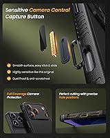 Vista 7 de for iPhone 17 Pro Case, Compatible with MagSafe & Built-in Stand & Camera Control Capture Button, Military Grade Protection Rugged Magnetic Phone