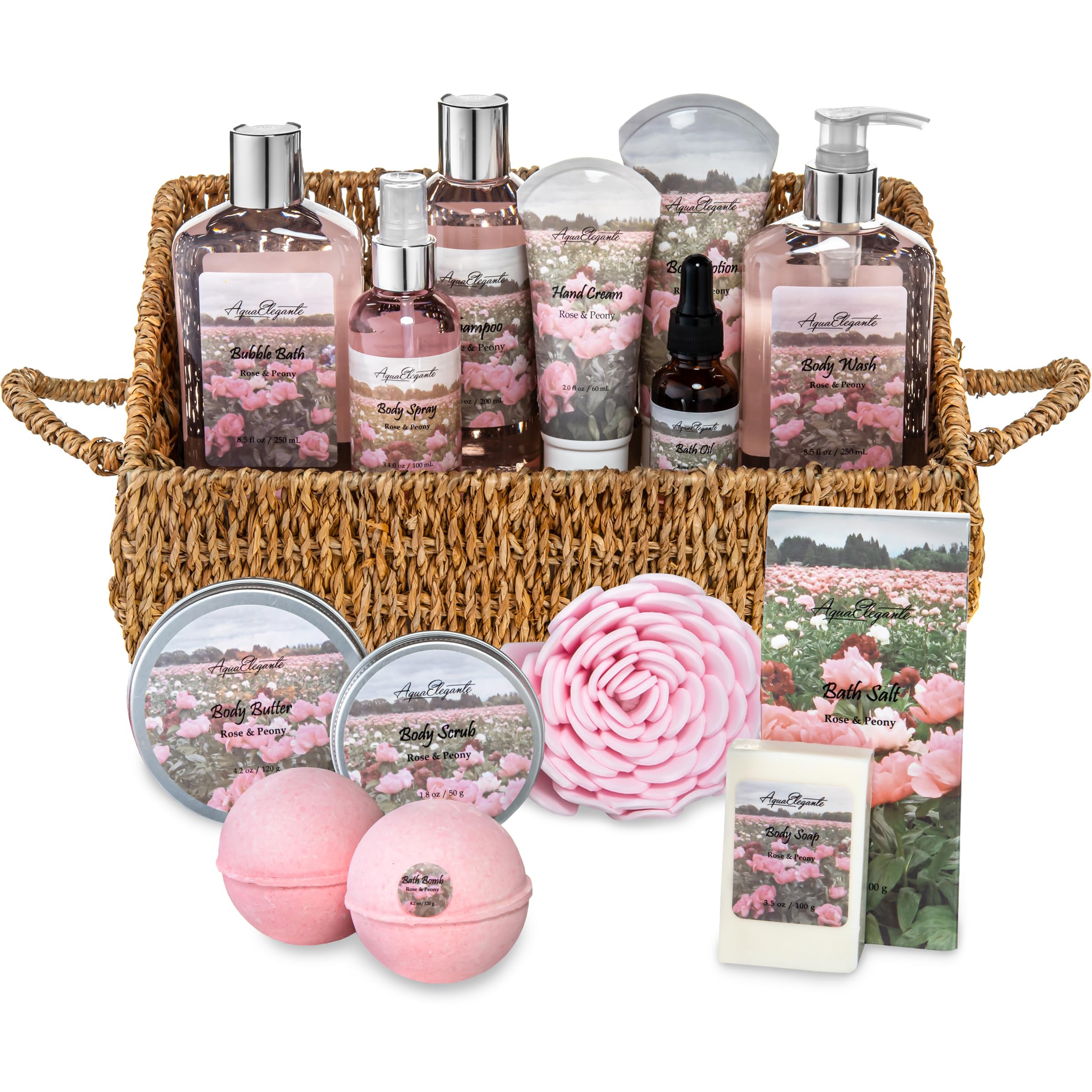 Amazon.com : Aqua Elegante Bath Spa Gift Set - 15 Piece Premium