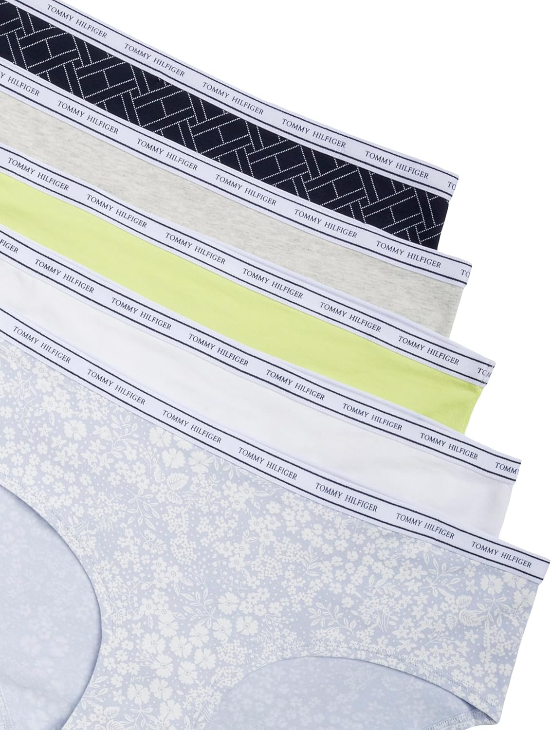 Tommy Hilfiger womens Classic Cotton Logoband Hipster 5 Pack - Image 7