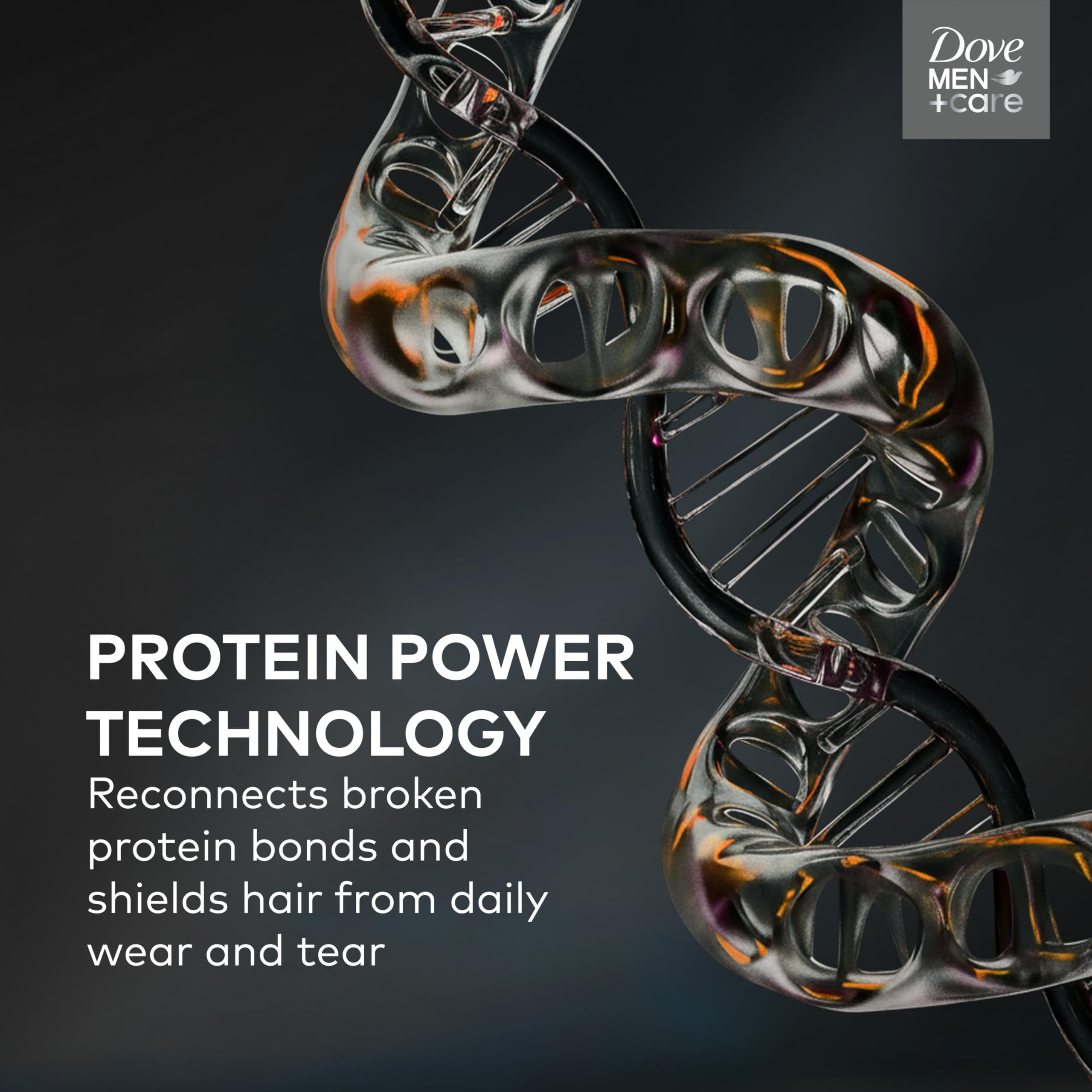 DOVE MEN + CARE Shampoo 1 count Thick & Strong, Builds Hair Strength, with Calcium 28 Fl oz