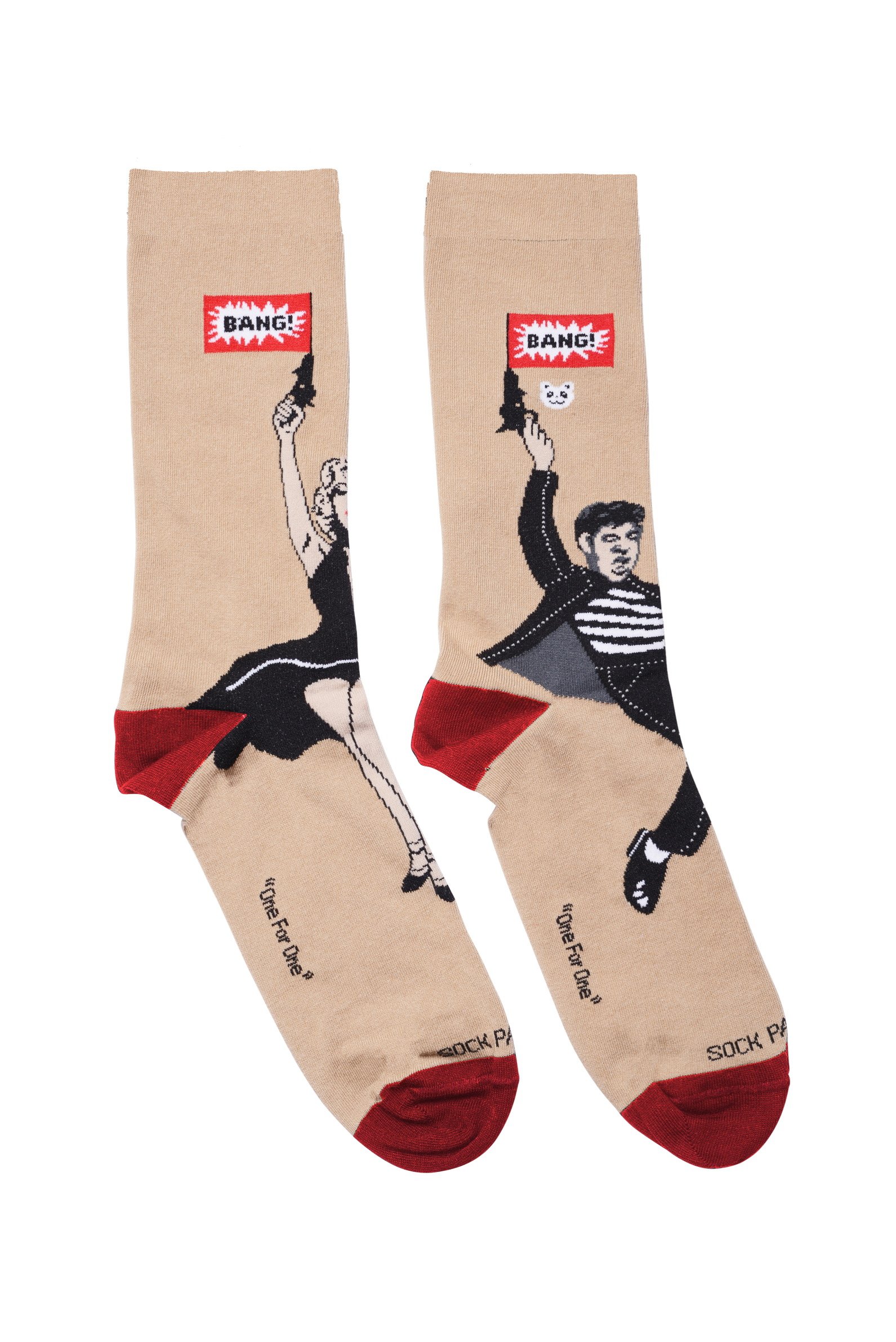 Marilyn and Elvis Bang Womens Socks from the Sock Panda