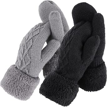 Verabella Womens Mittens Winter Fleece Lined Mittens for Women