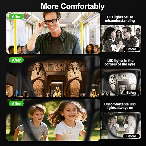 Miniatura 6 de Paquete de 6 fundas de bloqueo de luz LED compatibles con Ray-Ban Meta WayfarerSkylerHeadliner y Oakley Meta HSTN accesorios para lentes