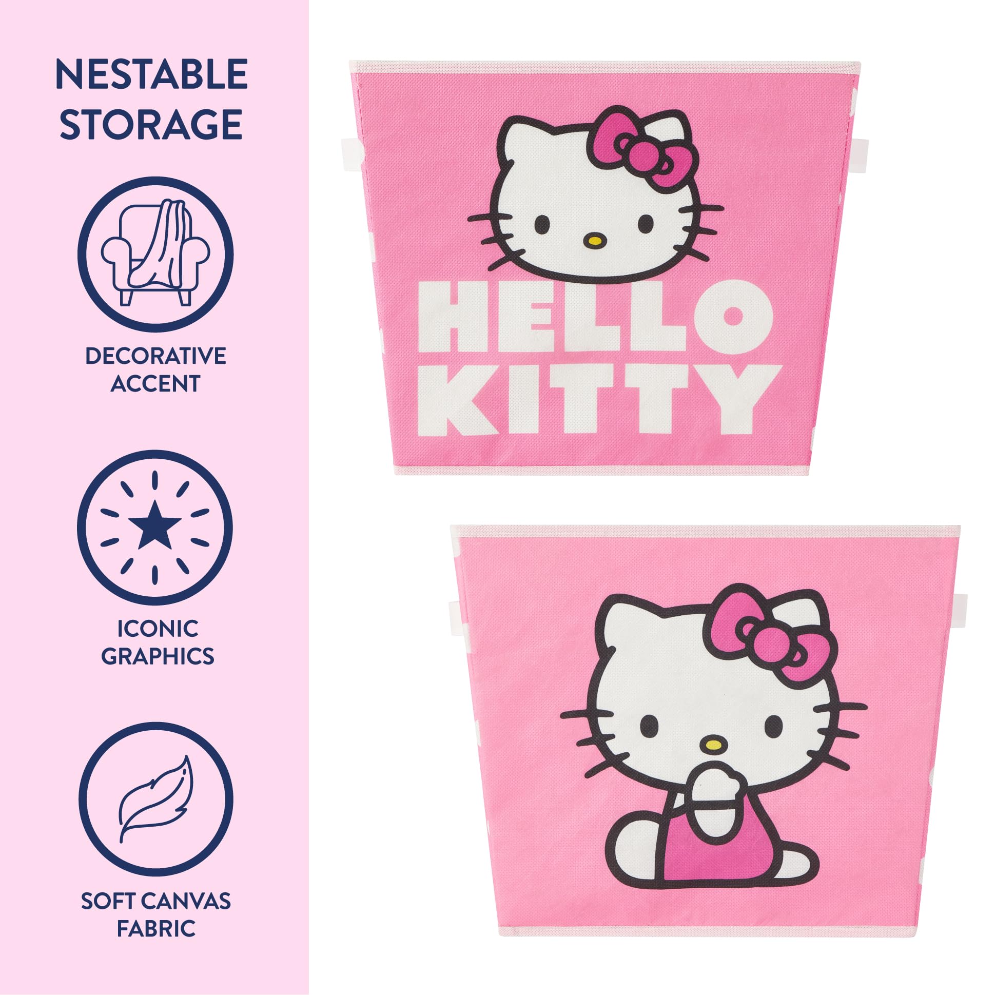 Amazon.com: Hello Kitty 4 Piece Storage Solution Set with Pop Up
