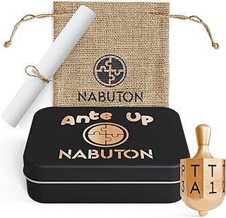 Put & Take Ante-Up Gambling Game of Chance, Gambling Spinner Top Dice Game