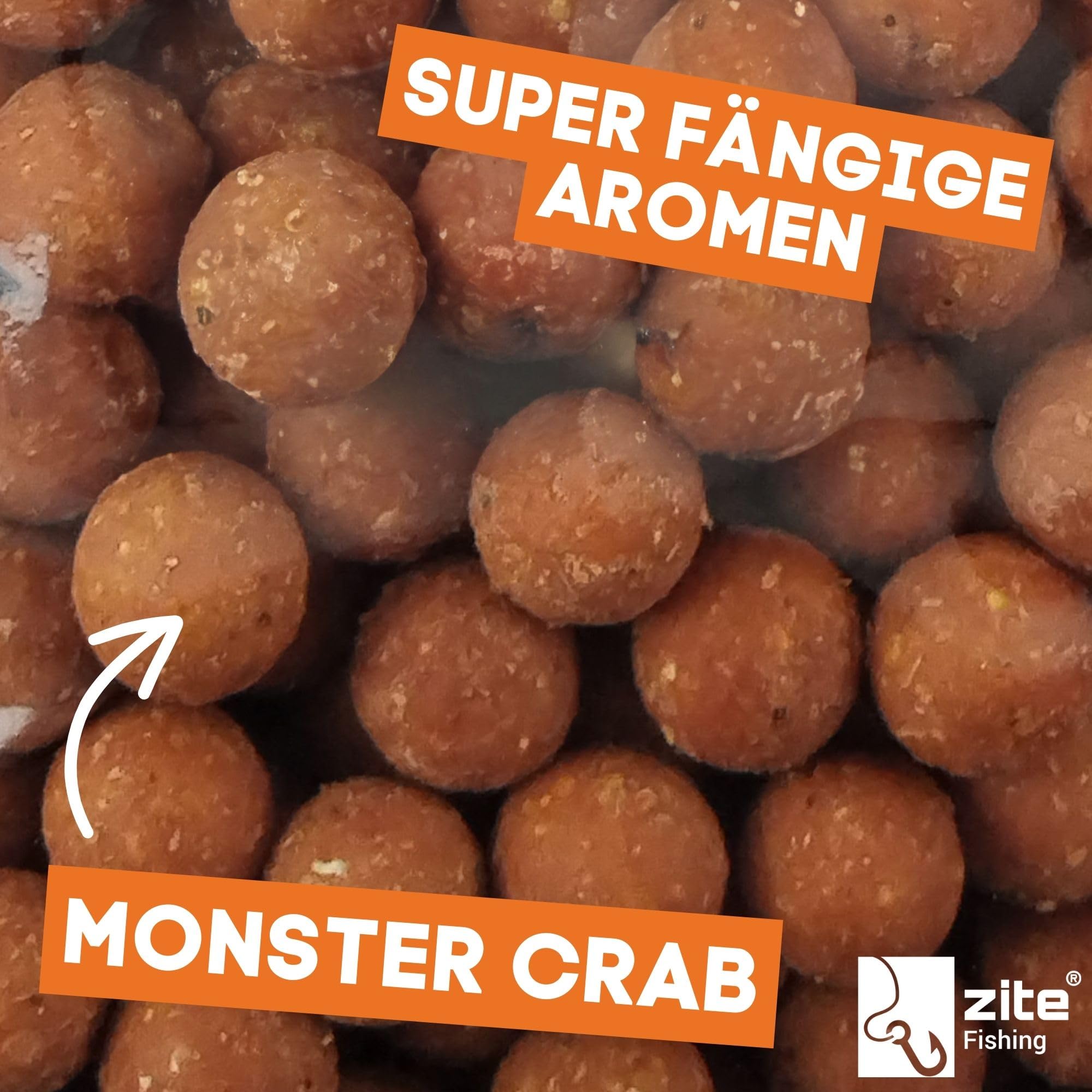 Zite Fishing Futter-Boilies Karpfen-Angeln - 3kg Karpfen-Köder 18mm zum Anfüttern - Verschiedene Aromen von Tutti Frutti bis Vanille, Angelfutter, Bolis Karpfen Boilies, Karpfenfutter