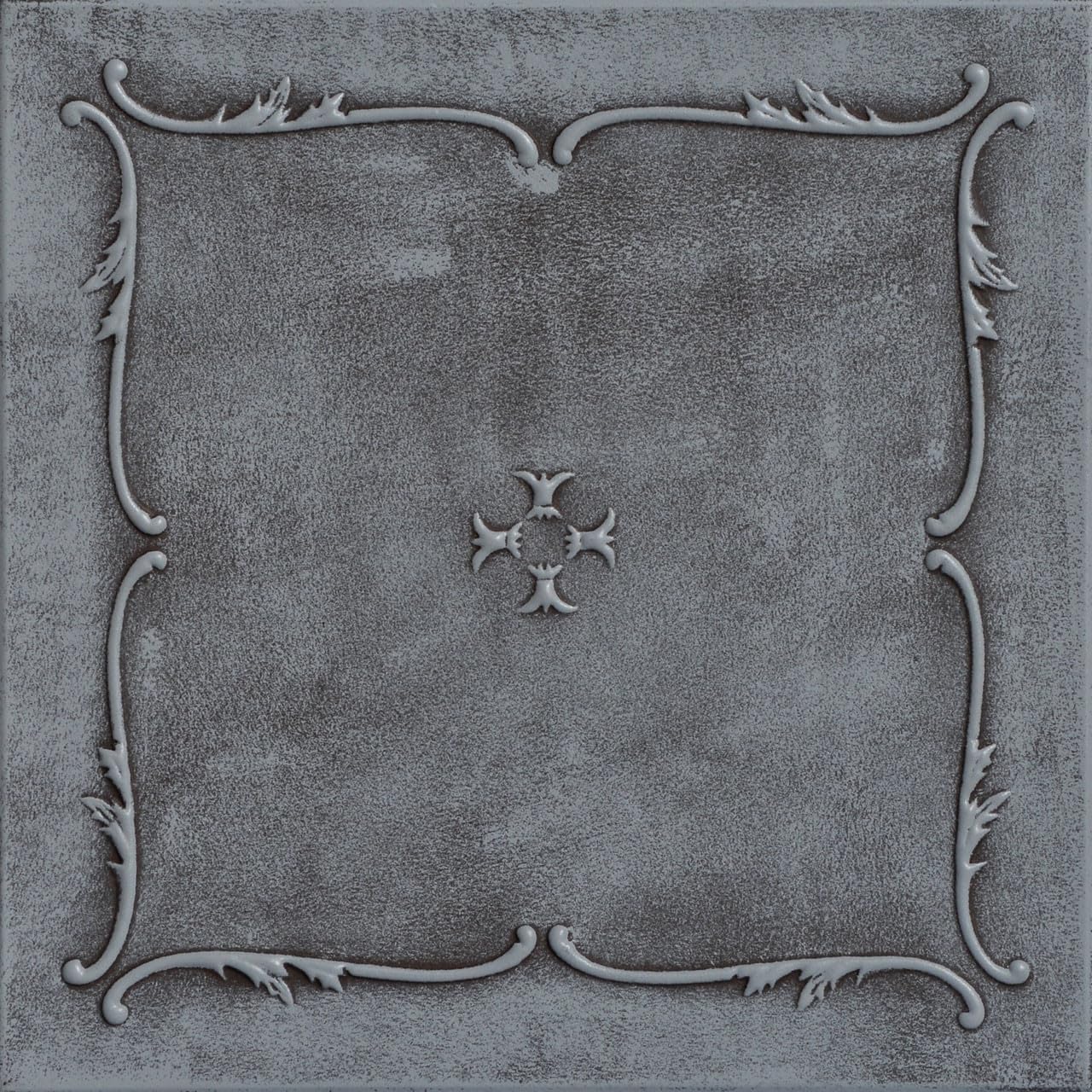 A La Maison Ceilings R05 Spring Buds Foam Glue-up Ceiling Tile (256 sq. ft./Case), Pack of 96, Moss Gray