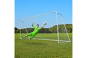 Massive 24 X 8/18 X 7/12 X 6 FT Steel Soccer Goal