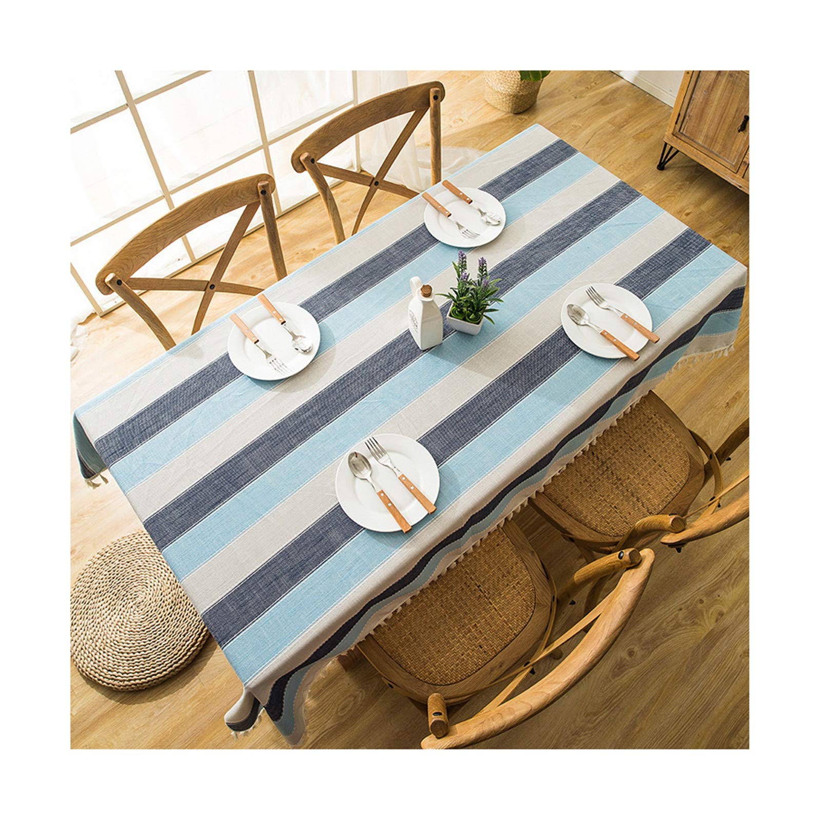 Nappe lin 120x120cm anti-taches pour masquer les imperfections de vos tables