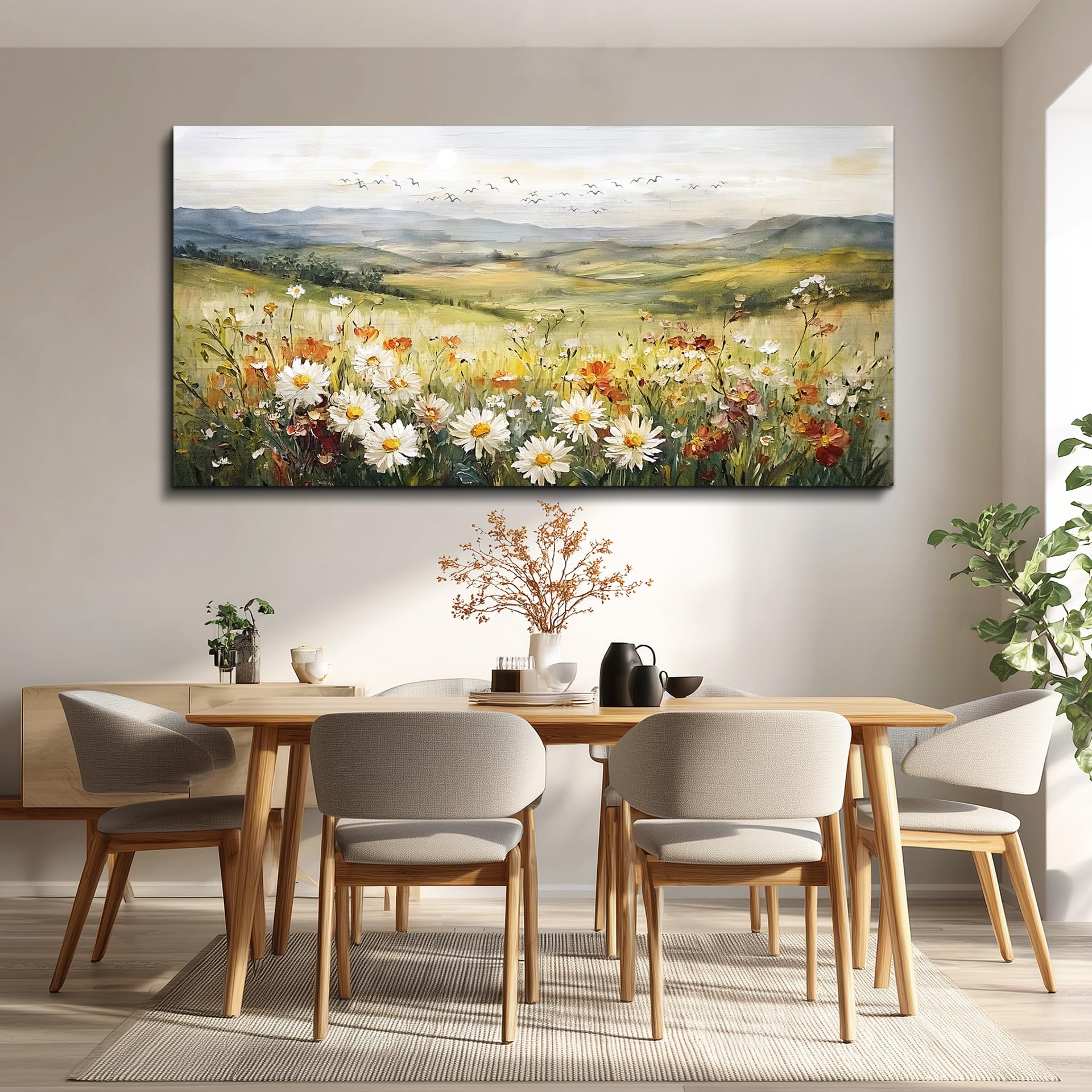FUHAIHUA Canvas Wall Art For Living Room Wall Decor For Bedroom Office Wall Decoration Garden Painting Artwork Room Aesthetic Home Decor 20x40 In