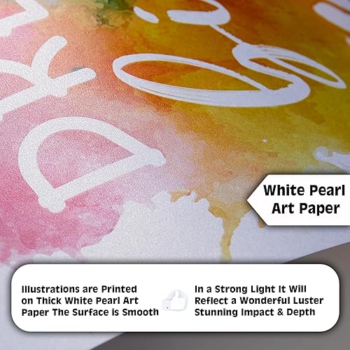 Miniatura 5 de Decoración de pared de afirmaciones positivas, póster inspirador rosa para la oficina en casa, dormitorio, baño, citas motivacionales, regalos para