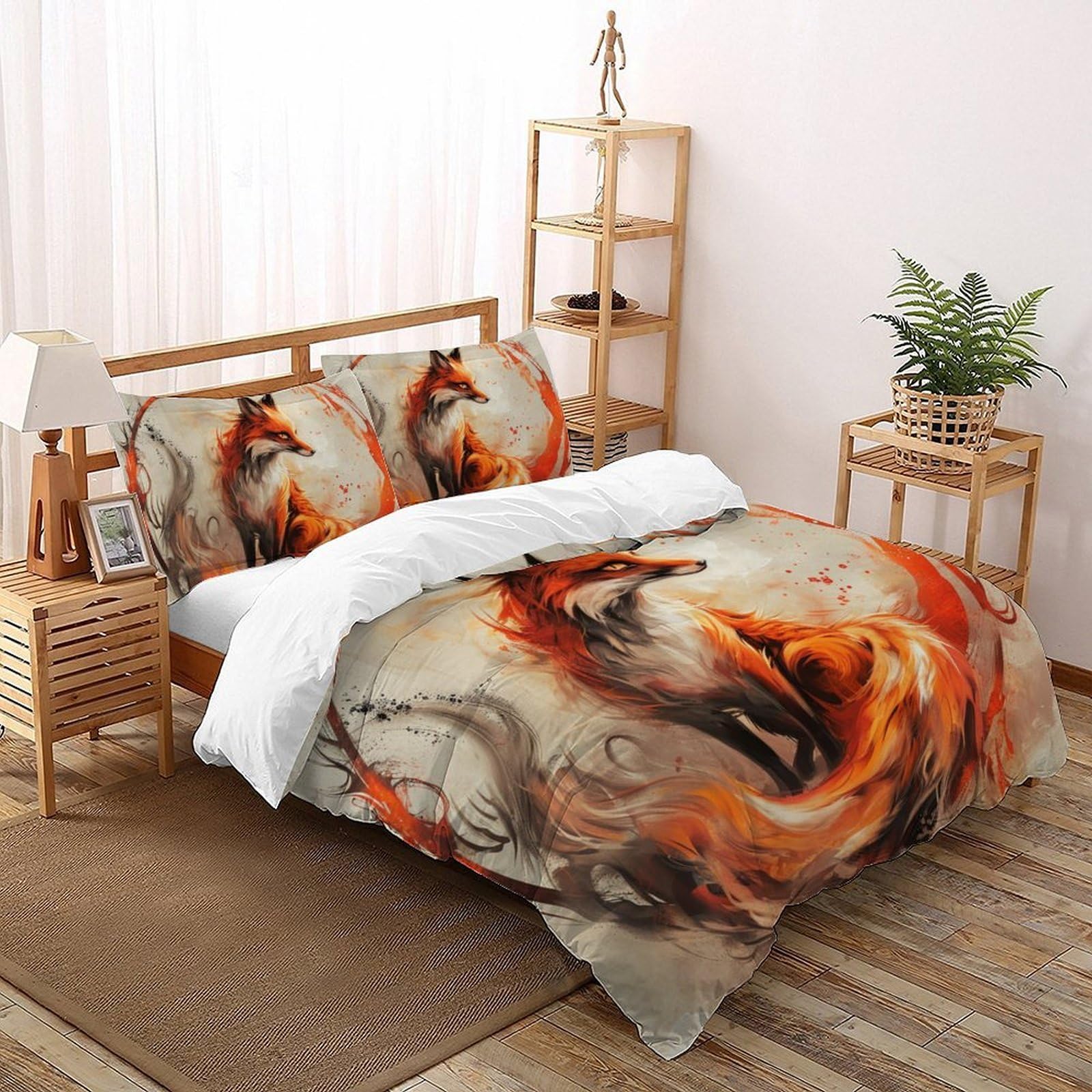 Housse de couette hypoallergénique Wild Fox pour le sommeil des enfants