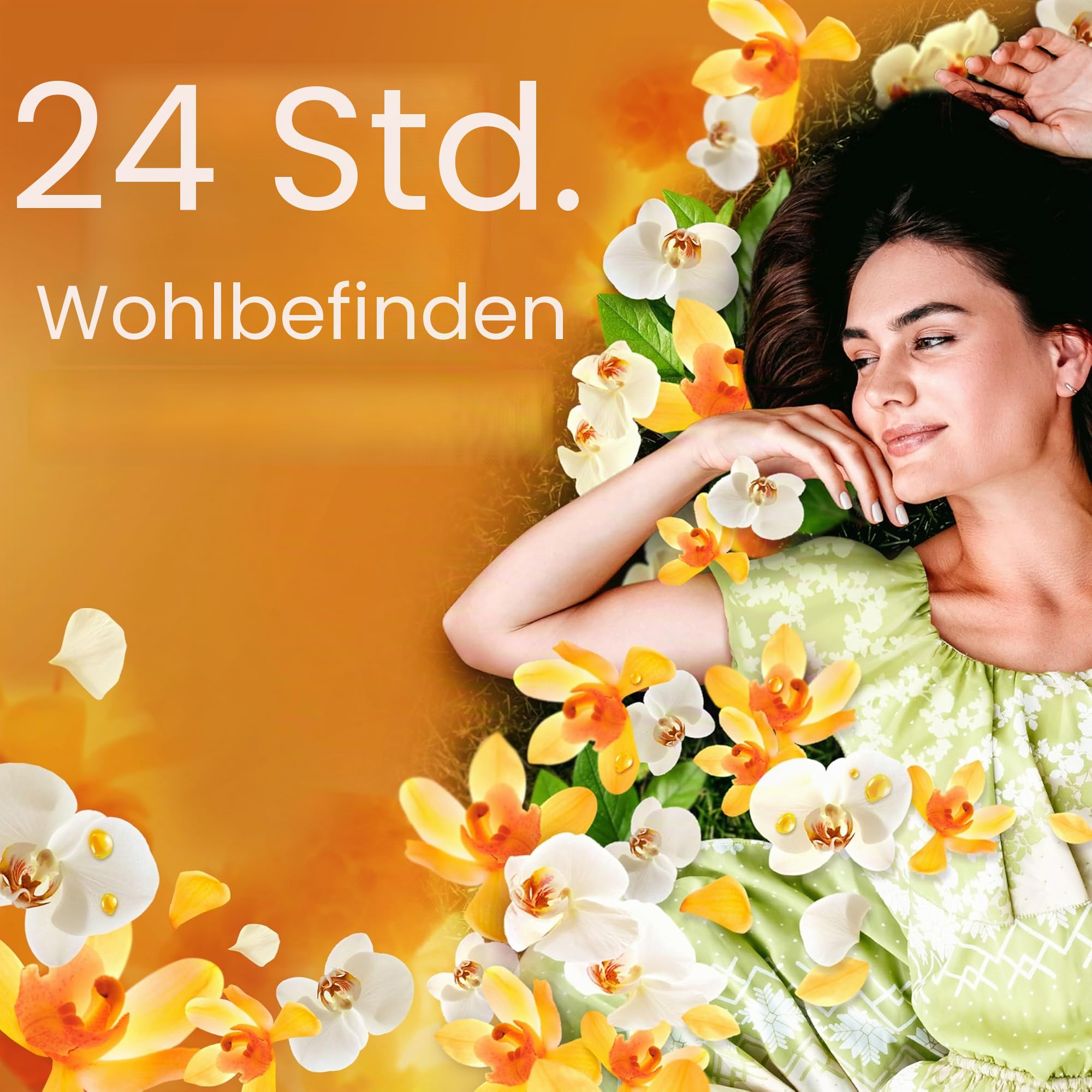 Lenor Weichspüler 56 Wäschen, Bernstein & Orchide, Wellness-Kollektion, Mit Einem Flügel Ätherisches Öl