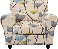 Vista 40 de SearchI Funda elástica para sofá, funda para sillón de 2 piezas con funda de cojín separada para silla, protector de muebles lavable para sala