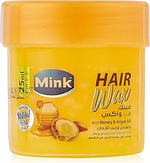 شمع شعر من منك بزيت المينك والعسل، سعة 125 جم، مضاد لتساقط الشعر