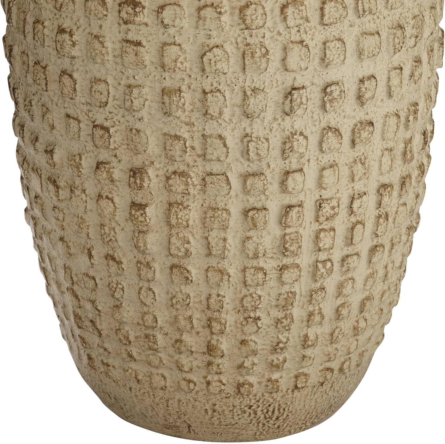 360 Lighting Delon 26 1/2" Tall Jar Farmhouse Rustic Country Cottage Core Coastal Table Lamp Natural Brown Beige Terra Cotta Finish Single White Shade Living Room Bedroom Bedside Nightstand House