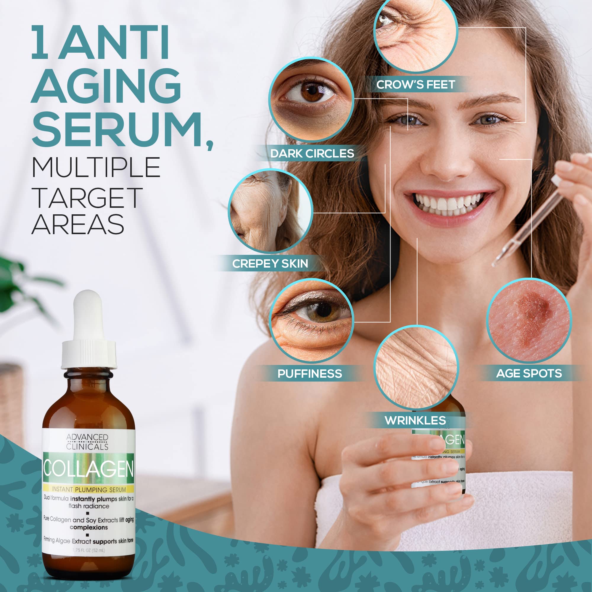 Anti Aging Collagen Face Serum Skin Tightening, Brightening