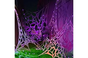 1000 sqft Halloween Spider Webs with Spooky Effect