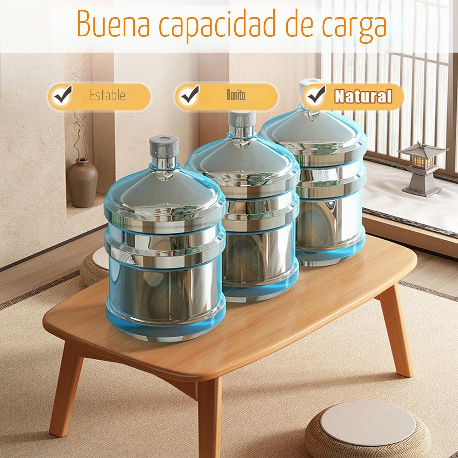 Mesa de Tatami Plegable,Mesa de Centro Japonesa Plegable,Mesa de Centro de bambú para Sentarse en el Suelo,Rectangular Mesa de Altar,para Dormitorio,ventanal,salón de té
