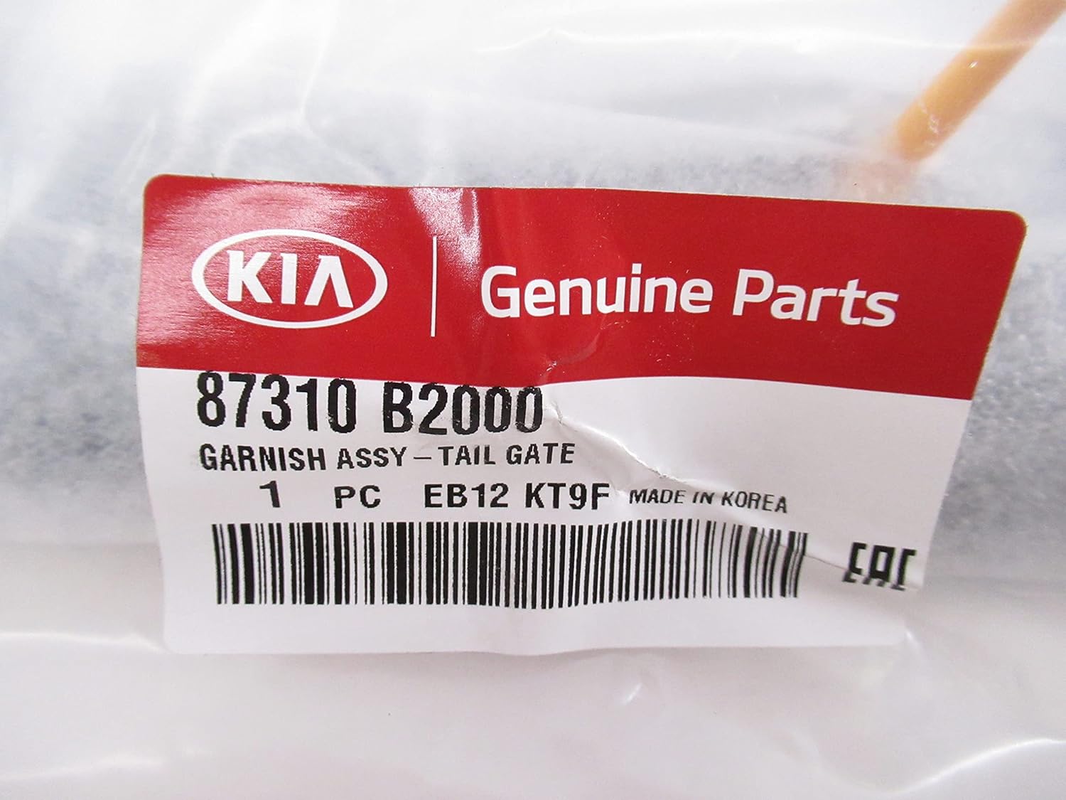 Genuine OEM Kia Garnish Assy-Tail Gate 87310B2000 87310 B2000