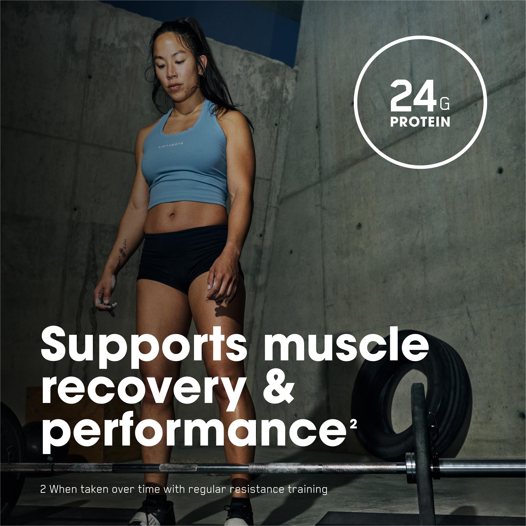 Optimum Nutrition Platinum Rebuild, Premium Platinum Blend Protein Powder with Creatine Monohydrate, Dark Chocolate, 20 Servings